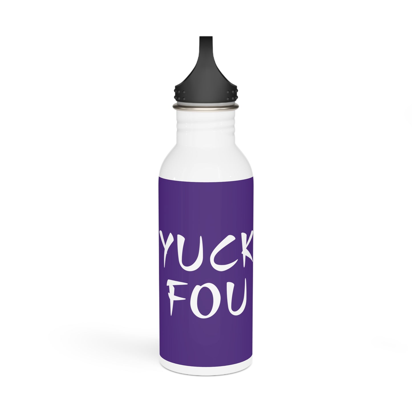 Yuck Fou Stylish Stainless Steel Water Bottle - Eco-Friendly, Durable, Perfect for On-the-Go - Purple