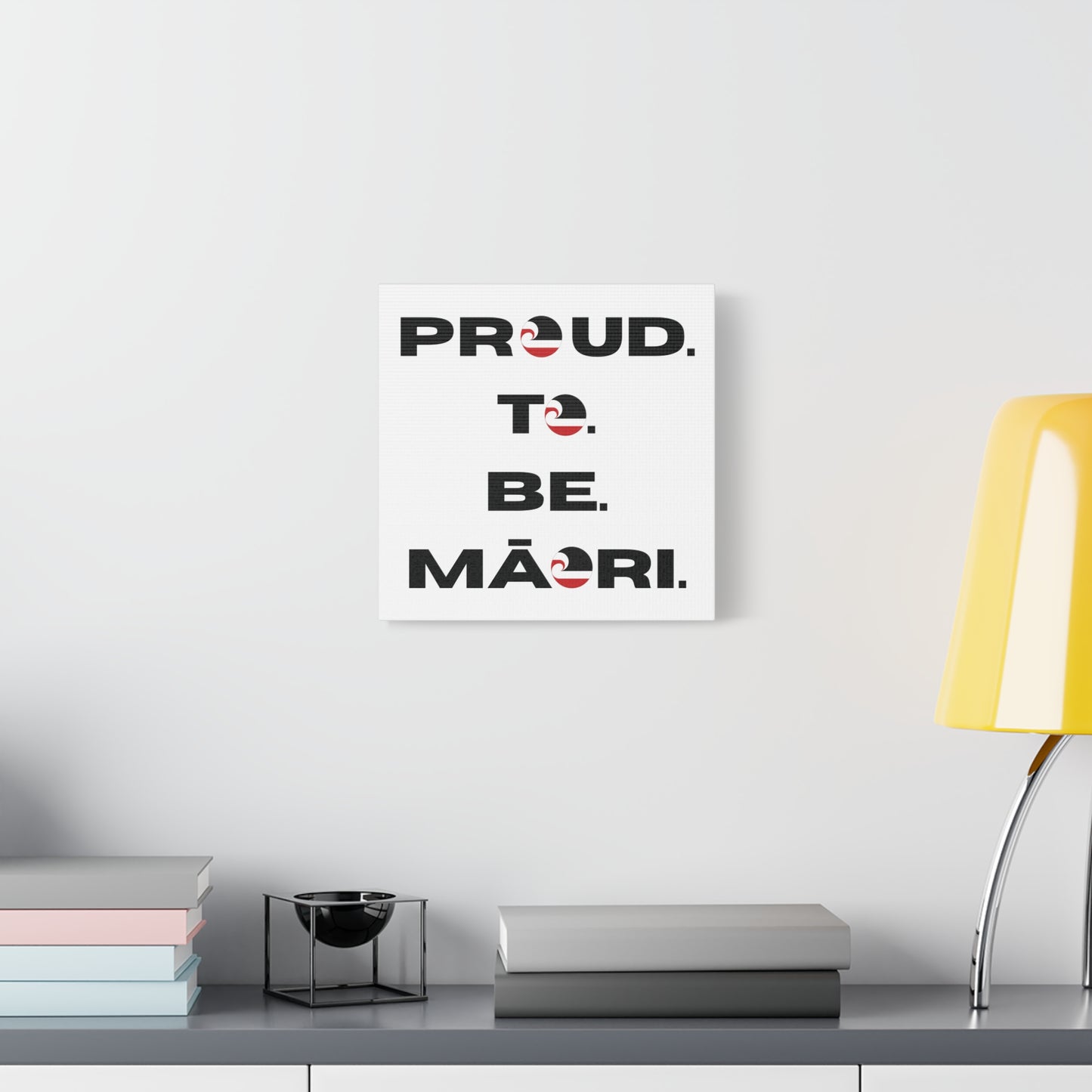 Proud. To. Be. Māori. Classic Canvas - White