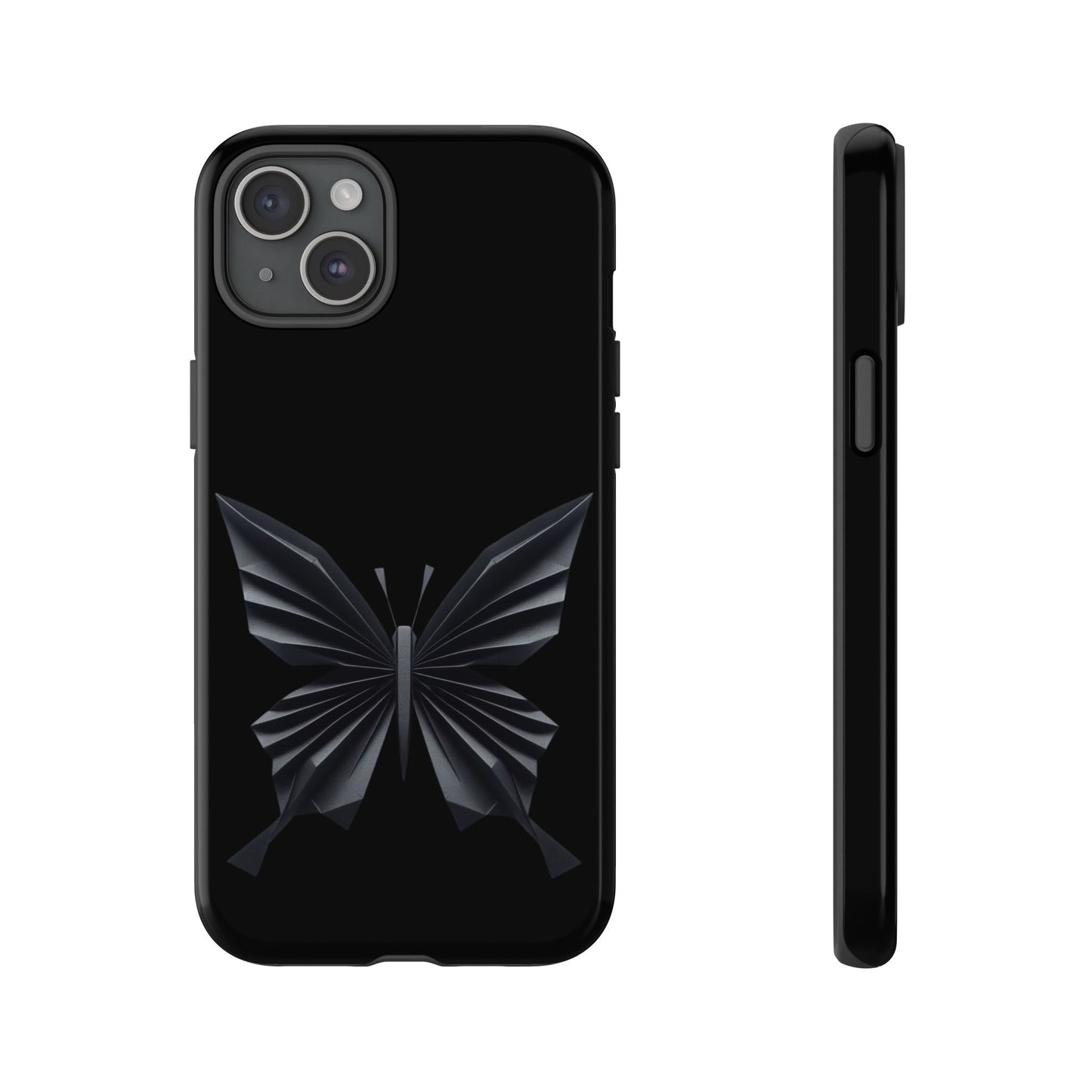 Origami Black Butterfly Tough Cases iPhone/Google/Samsung