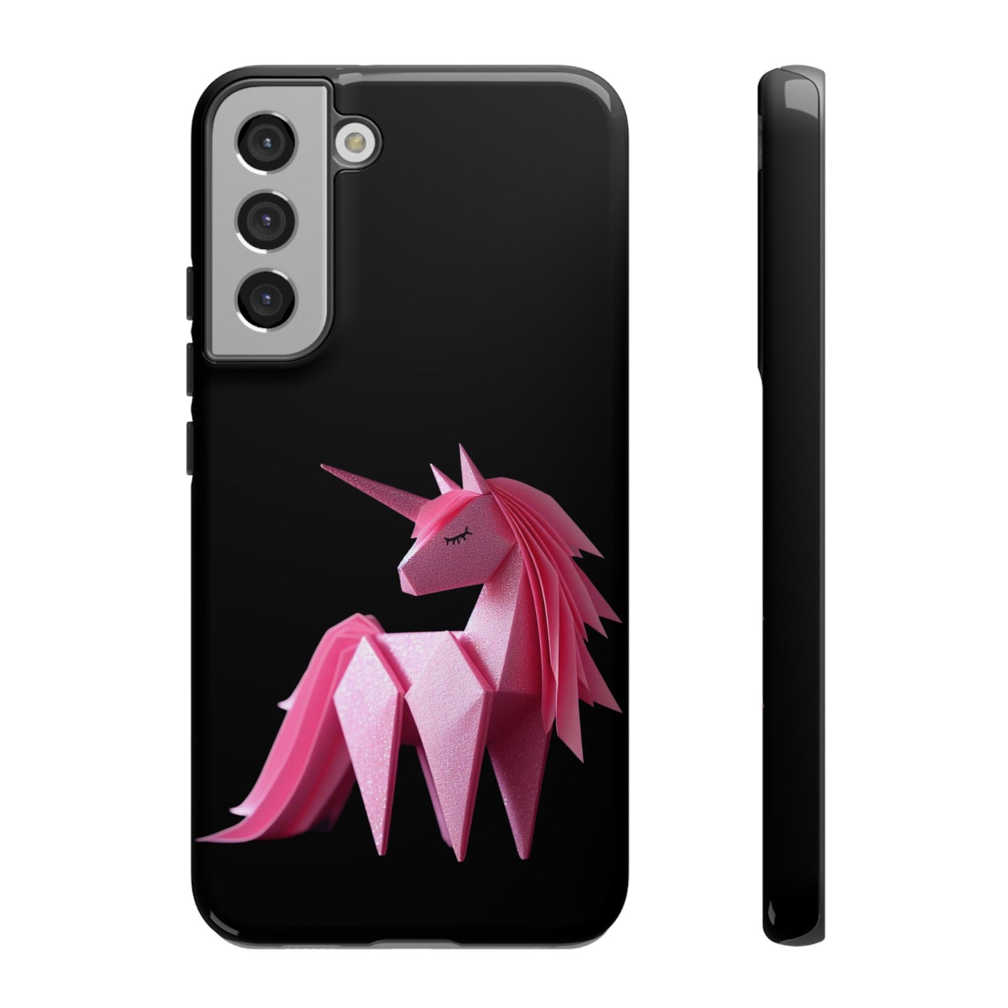 Origami Pink Unicorn Tough Cases iPhone/Google/Samsung