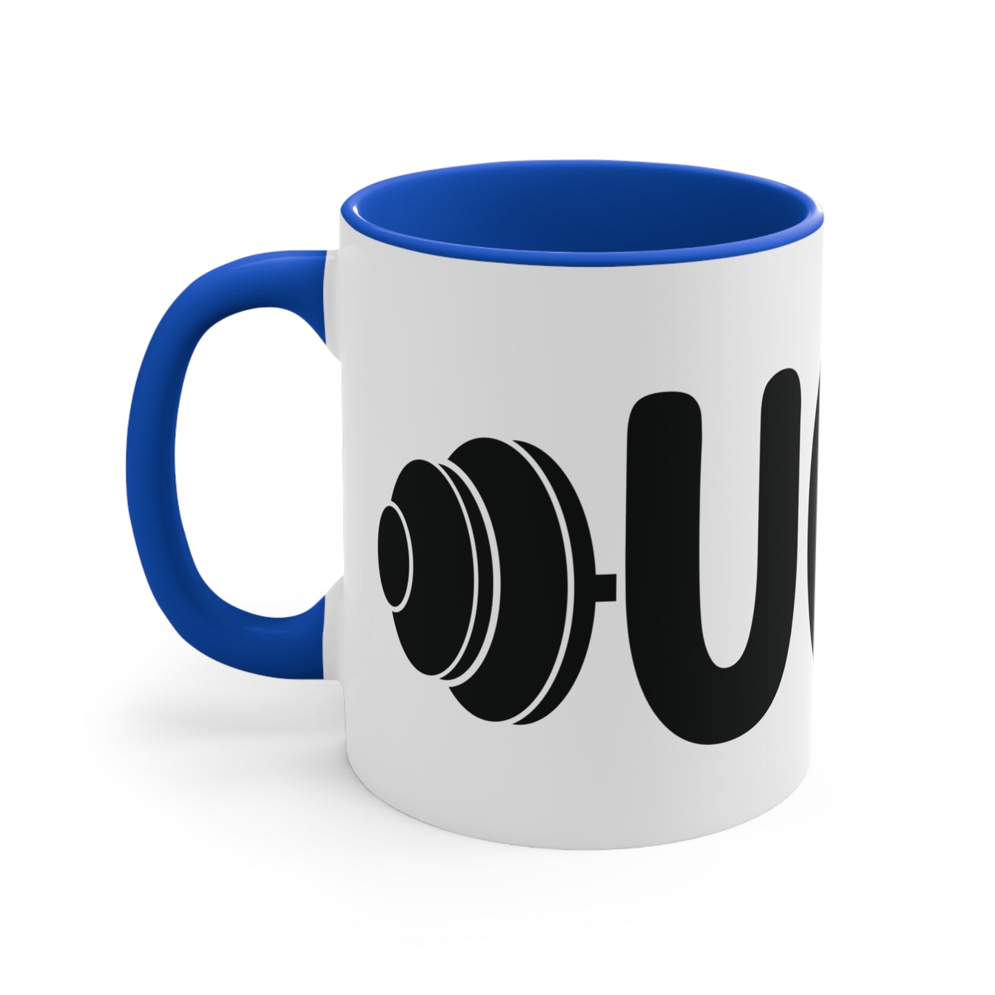 UGH Workout Colorful Accent Mug 11oz - For Gym Fitness Enthusiasts