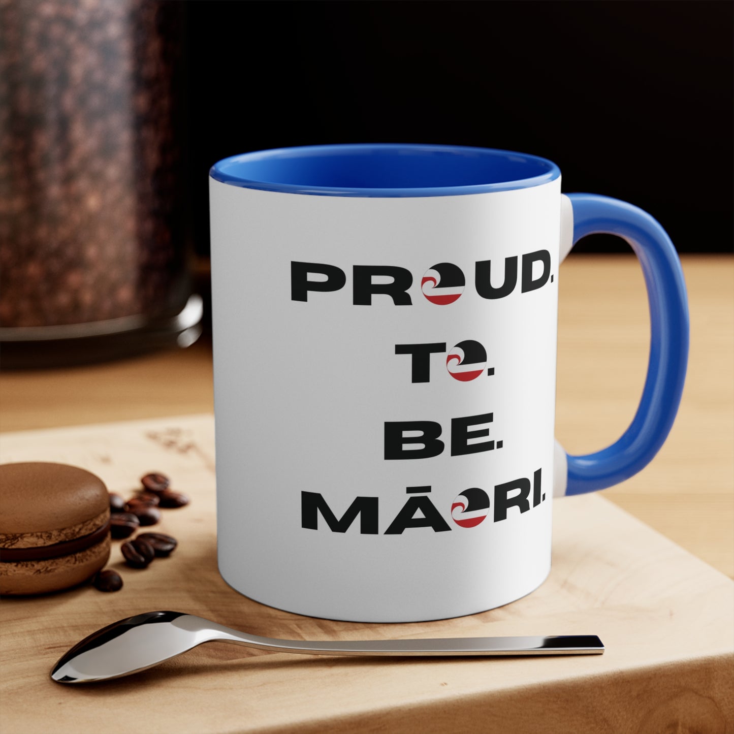 Proud. To. Be. Māori. Colorful Accent Mugs, 11oz (330 ml)