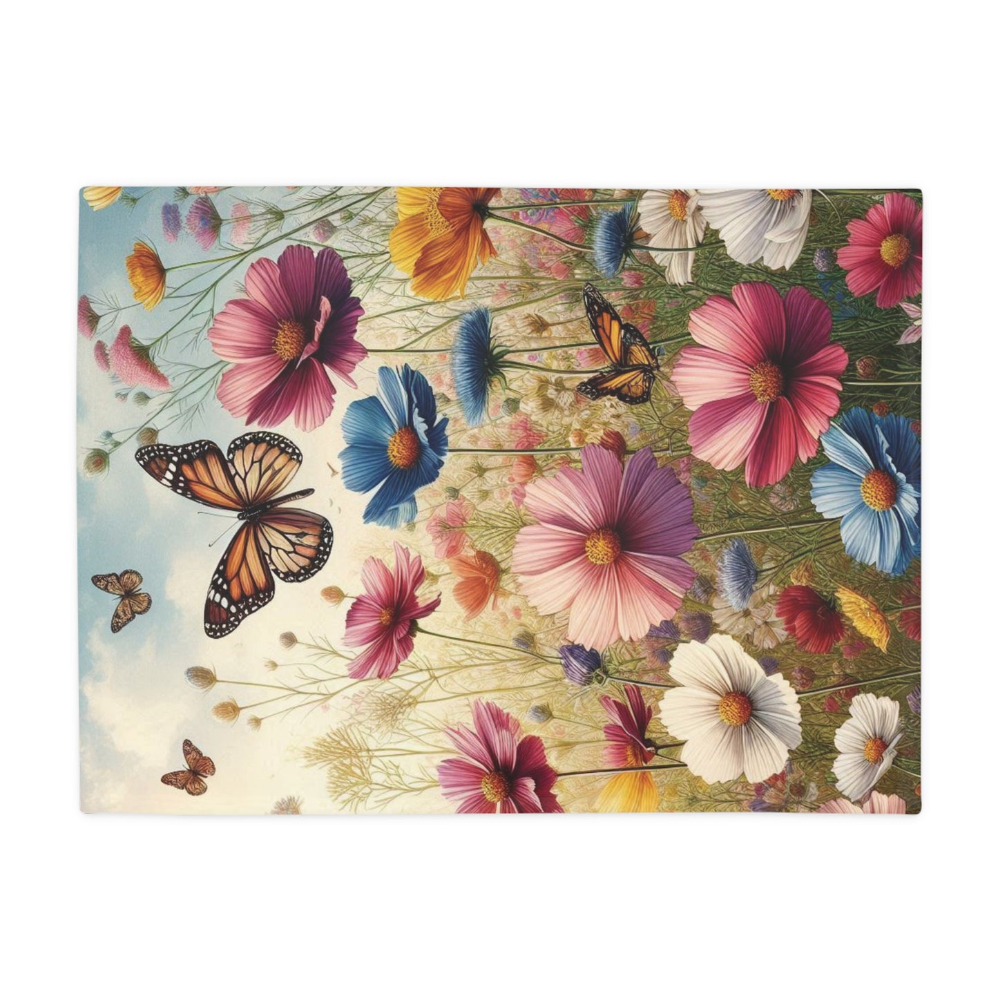 Wild Flowers #2 Plush Fleece Blanket