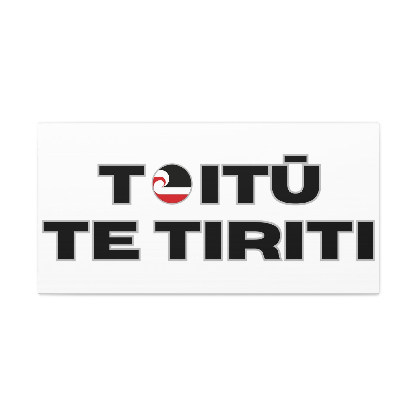 Toitū Te Tiriti Classic Canvas - White