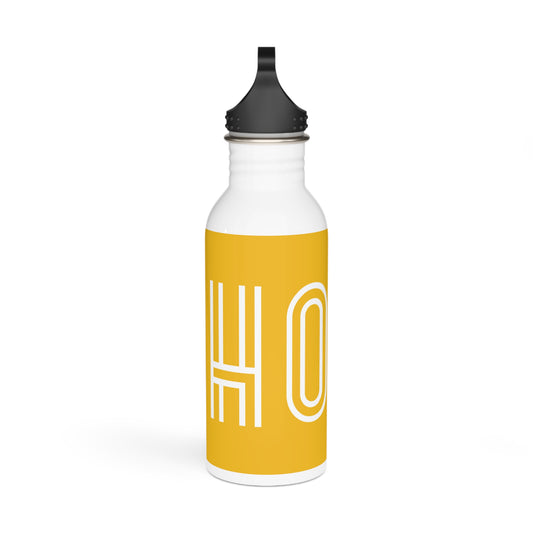 HOON Stylish Stainless Steel Water Bottle - Eco-Friendly, Durable, Perfect for On-the-Go - Yellow