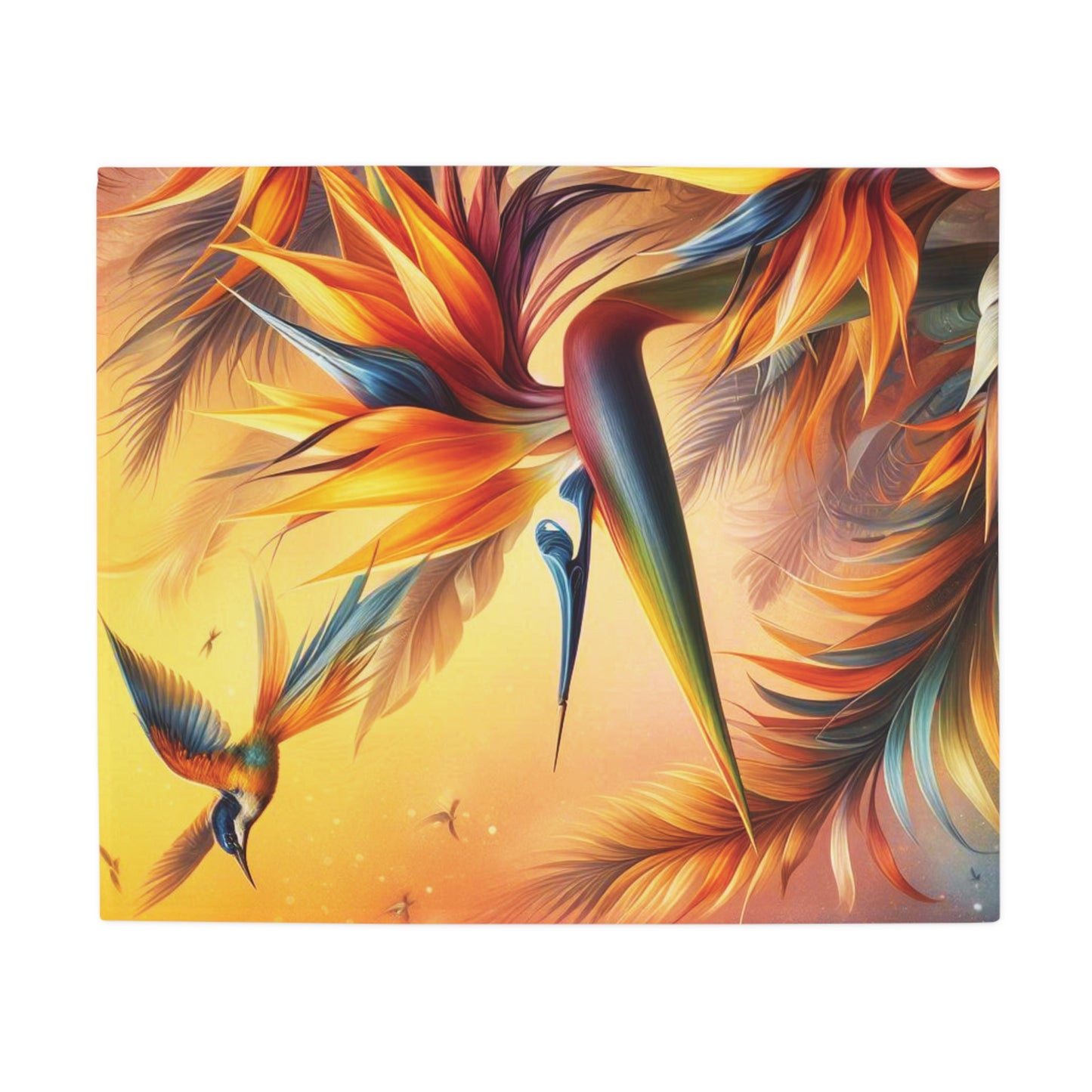 Birds of Paradise Plush Fleece Blanket