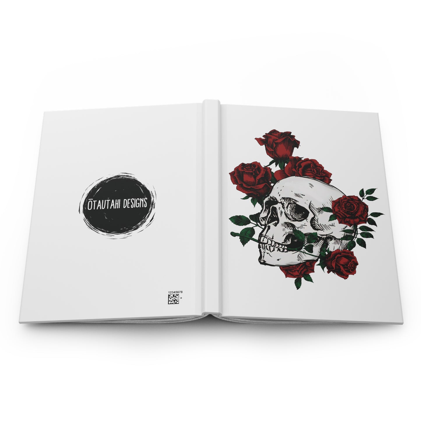 Roses & Skull Hardcover Journal Matte