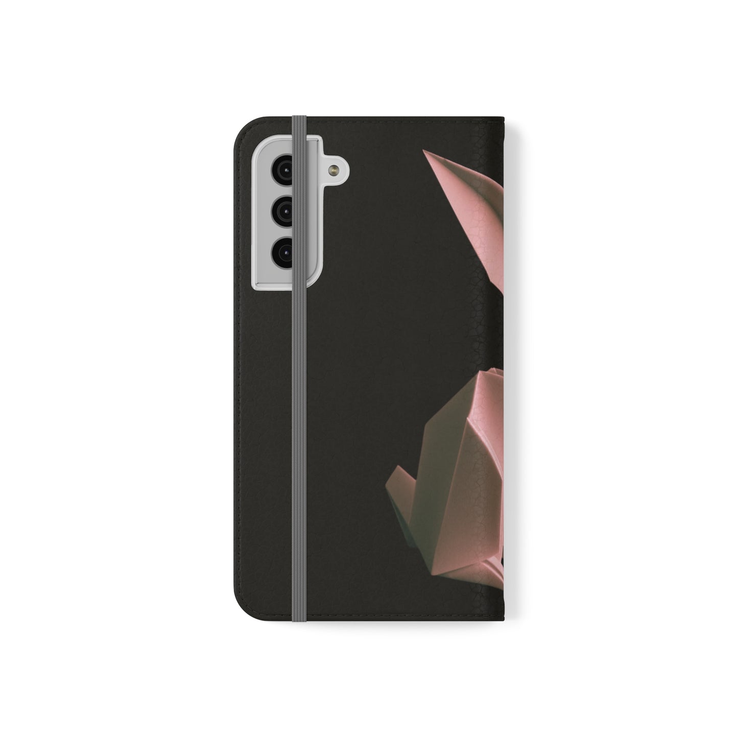 Origami Pink Rabbit Flip Cases iPhone/Samsung