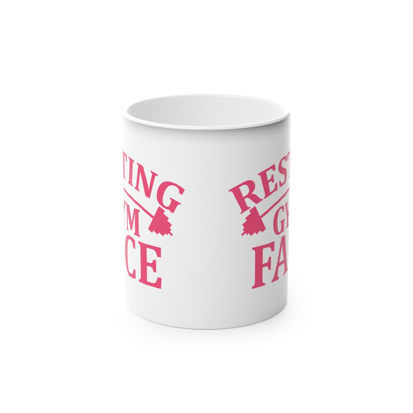 Resting Gym Face Magic Mug - Color Changing Mug for Fitness Enthusiasts