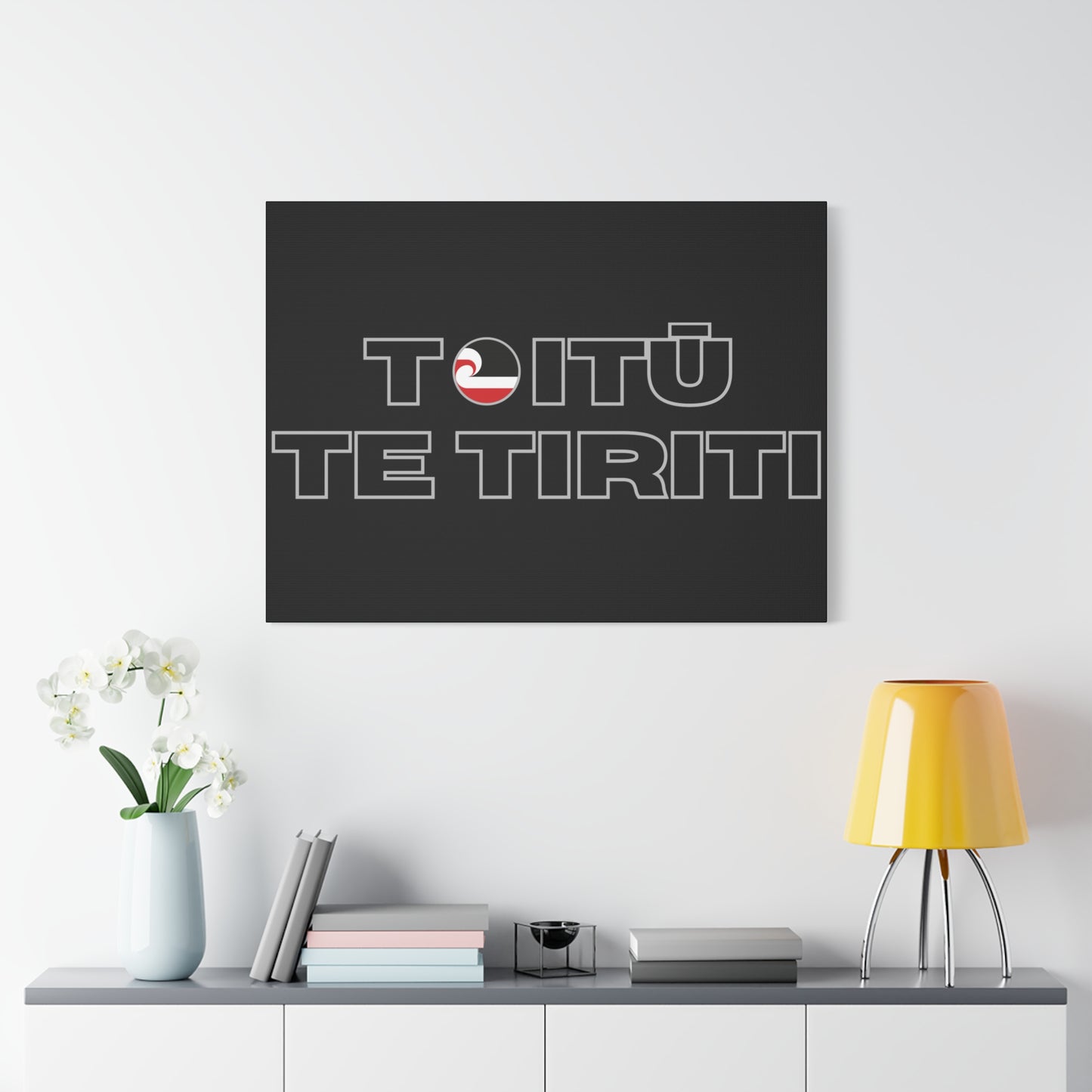 Toitū Te Tiriti Classic Canvas - Black