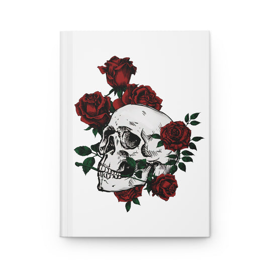 Roses & Skull Hardcover Journal Matte