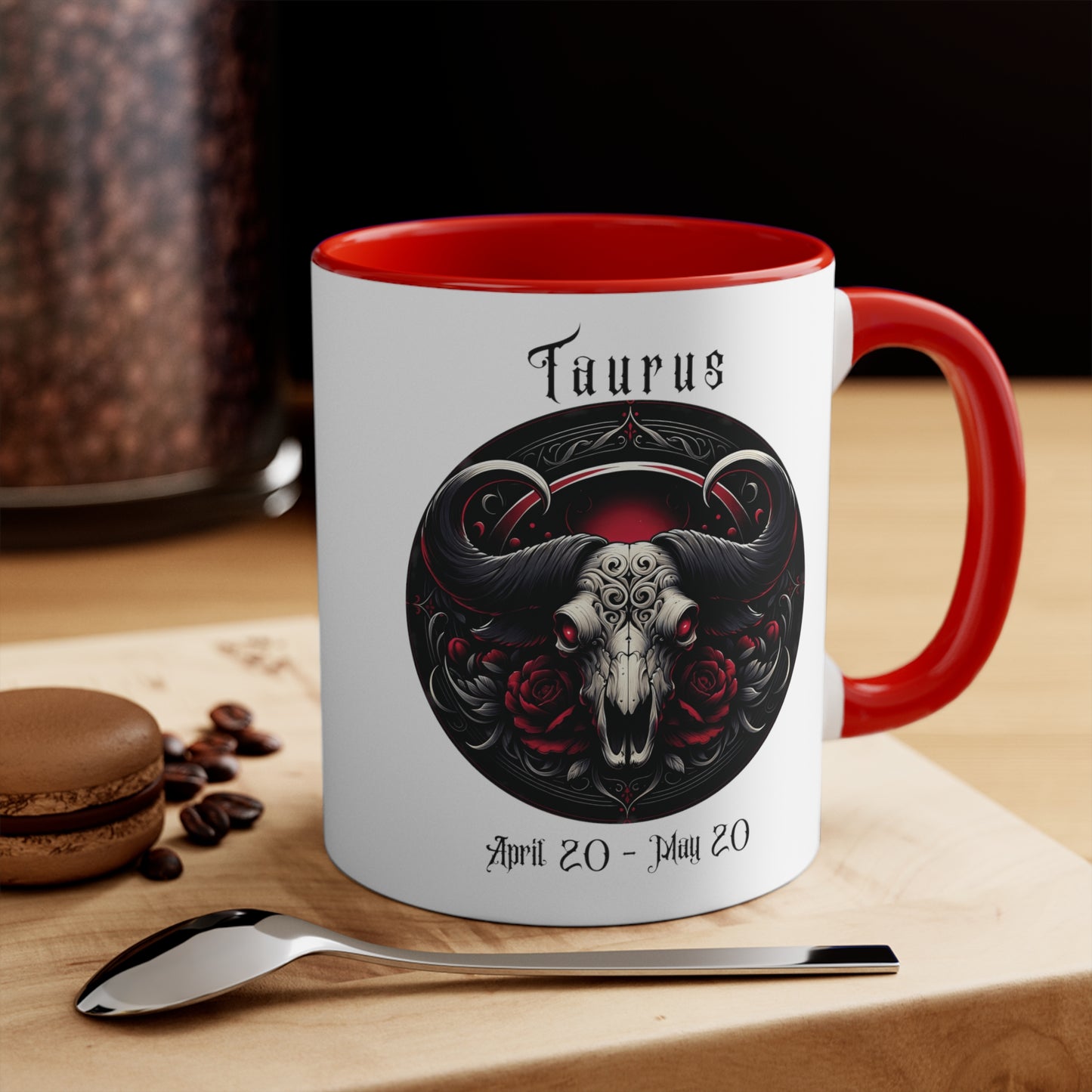 Gothic Taurus Colorful Accent Mugs, 11oz