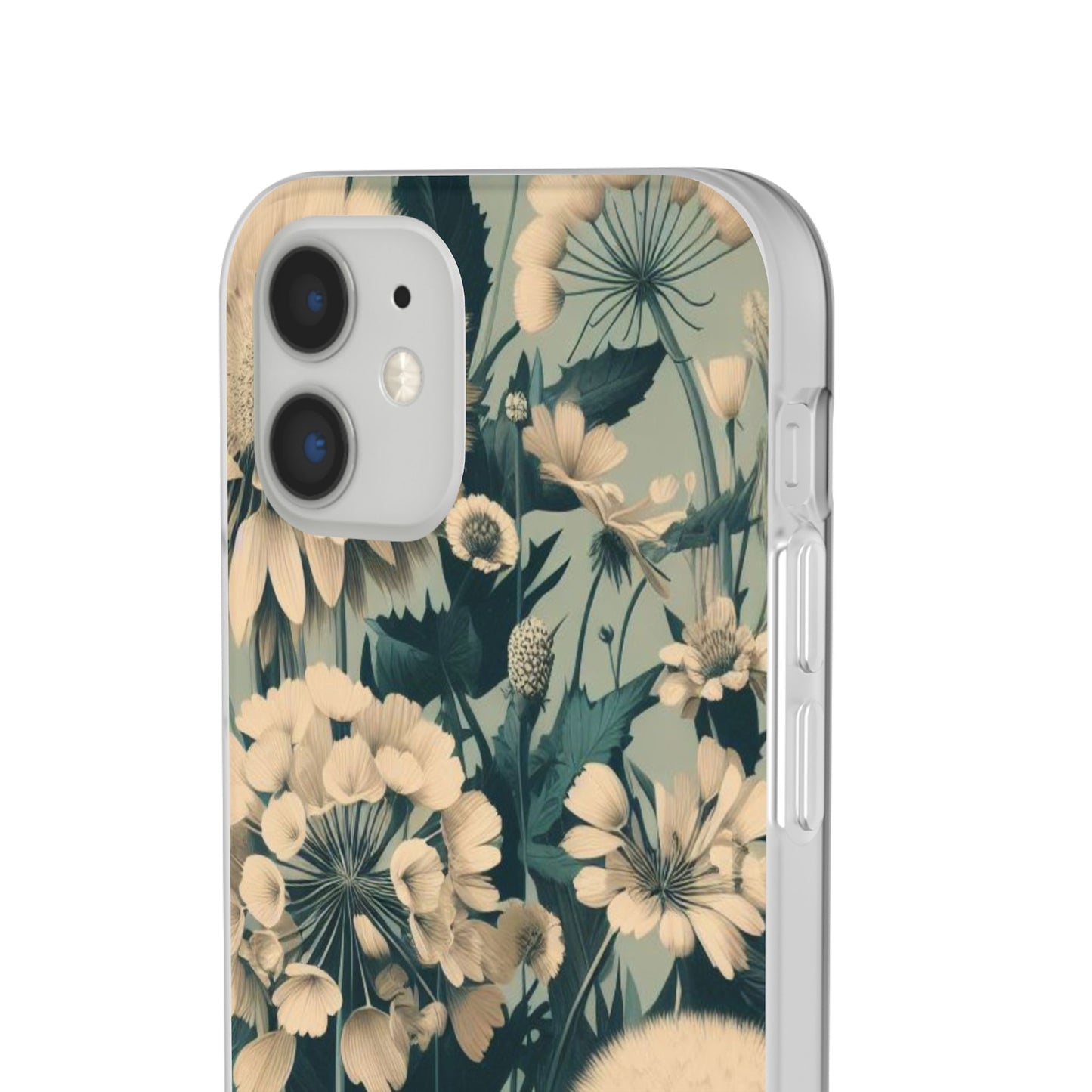 Blue & Cream Flowers Flexi Cases