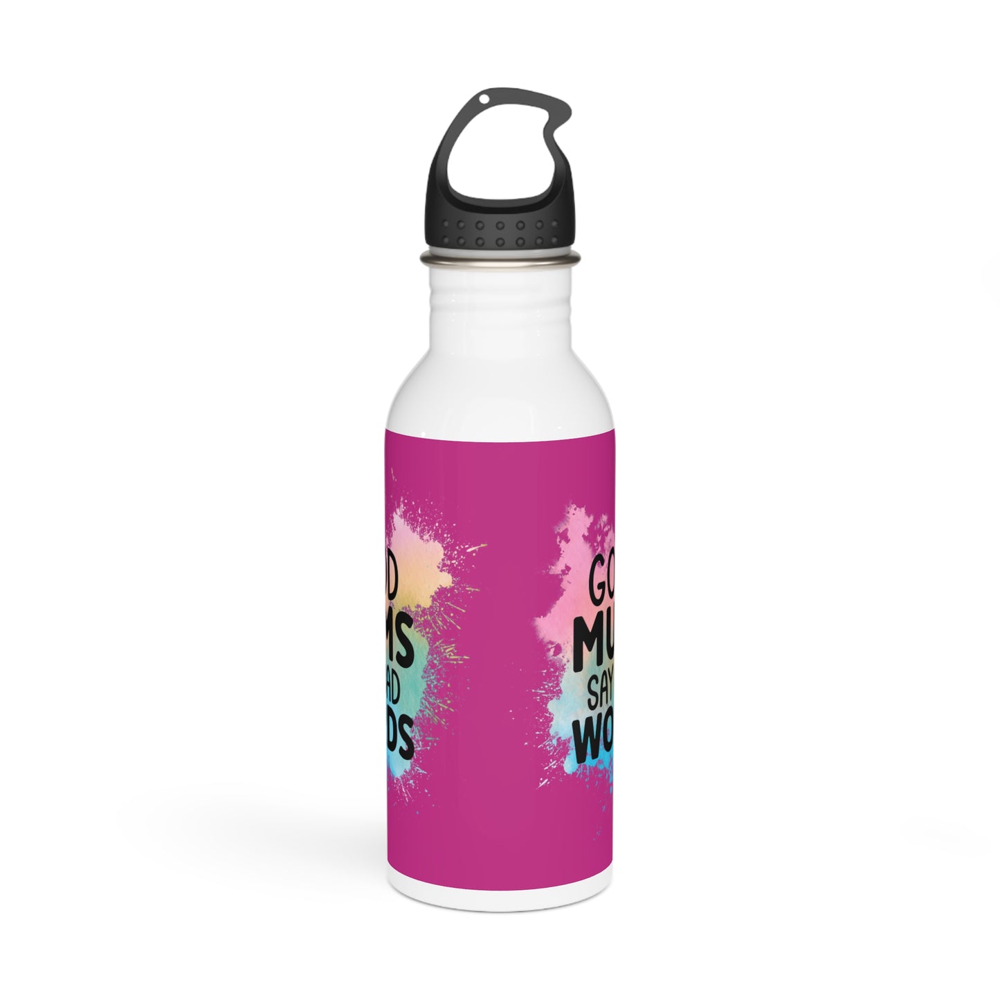 Good Mums Say Bad Words Stylish Stainless Steel Water Bottle - Eco-Friendly, Durable, Perfect for On-the-Go - Dark Pink