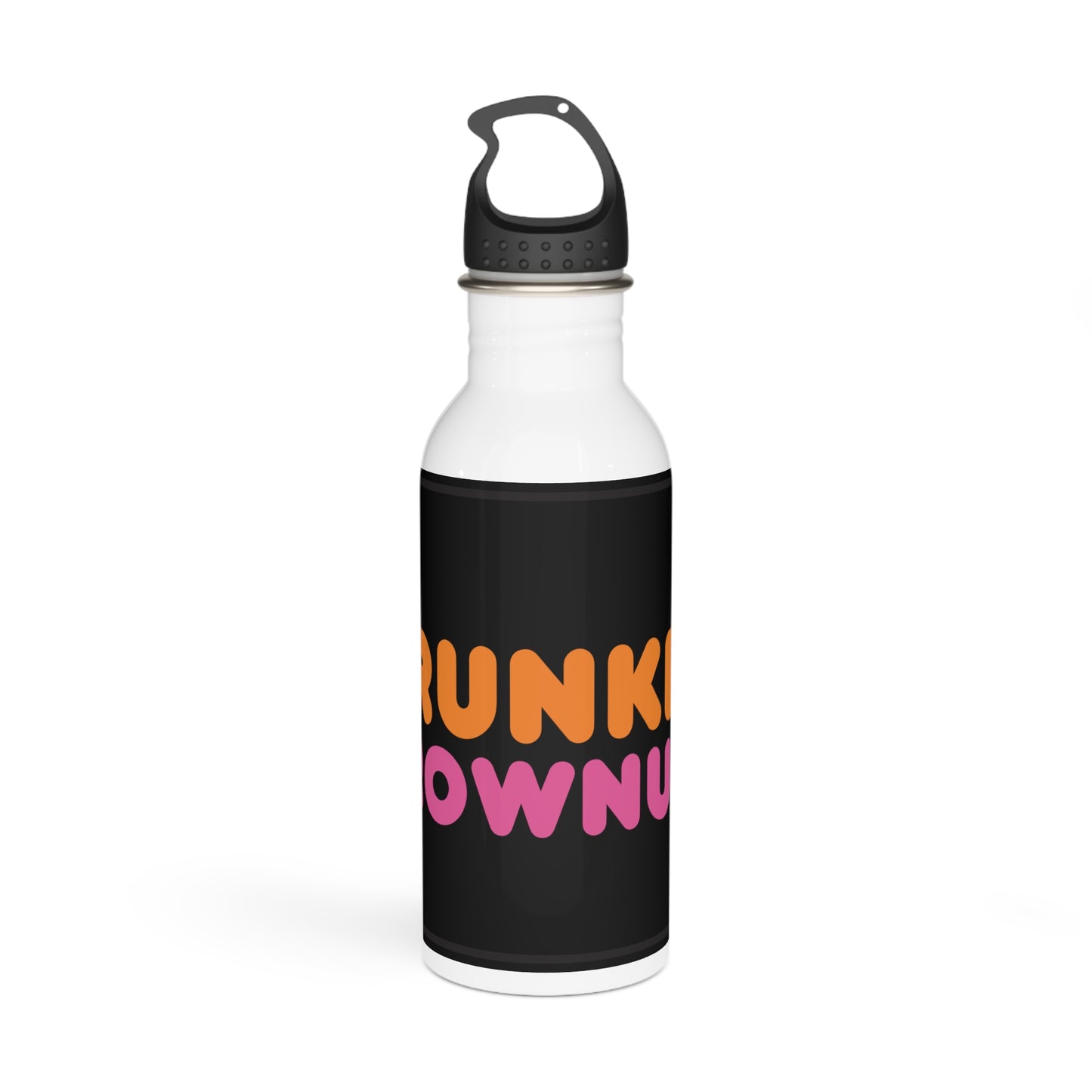 Drunken Grownups Stylish Stainless Steel Water Bottle - Eco-Friendly, Durable, Perfect for On-the-Go - Black