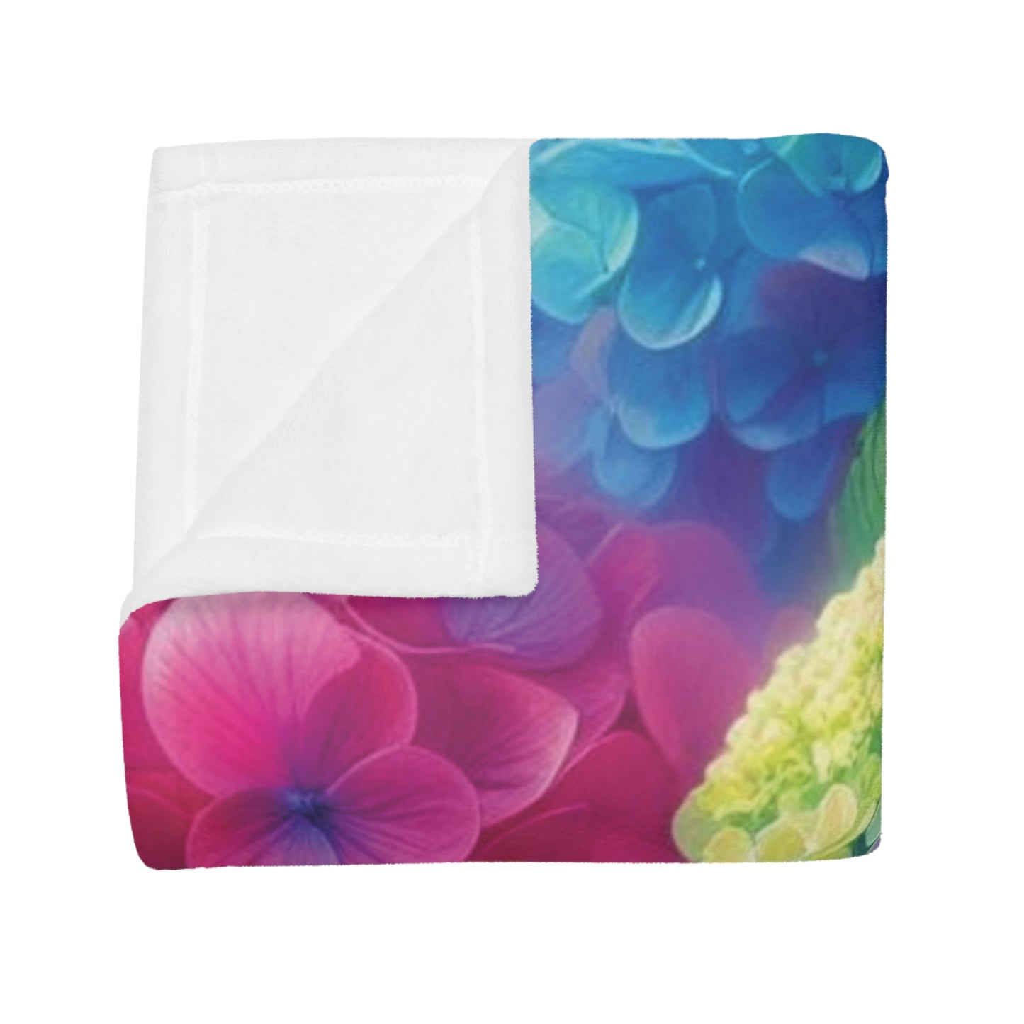 Hydrangea Plush Fleece Blanket