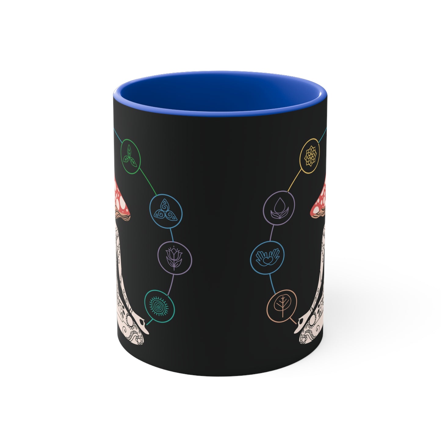 Trippin' Color Accent Mug 11oz - Zen Meditation Gift