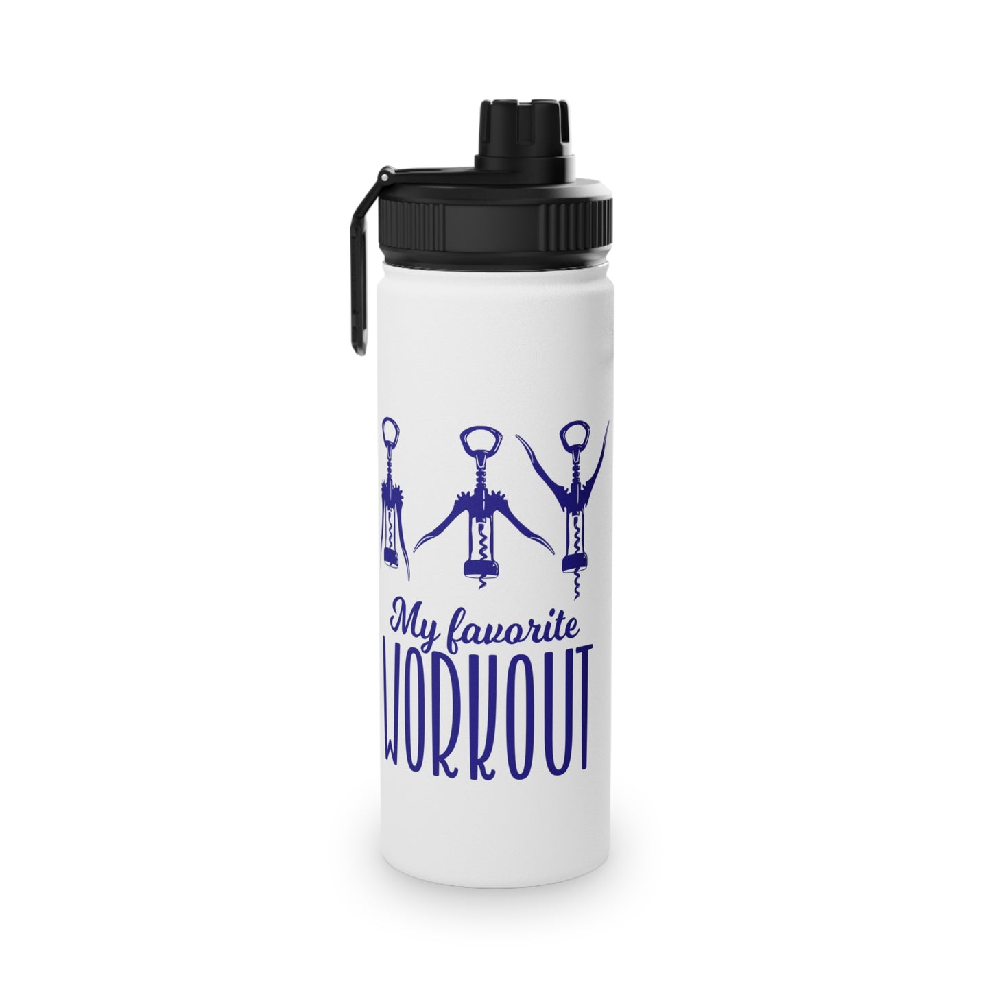 My Favourite Workout Stainless Steel Sports Water Bottle - 3 sizes