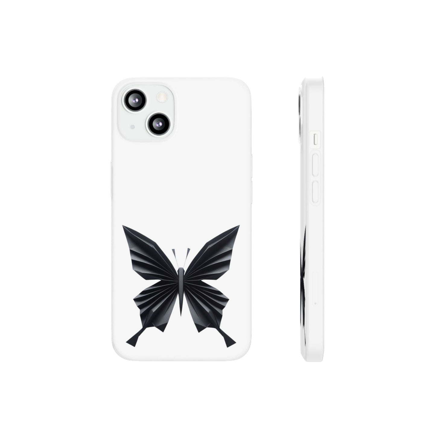 Origami Black Butterfly Flexi Cases