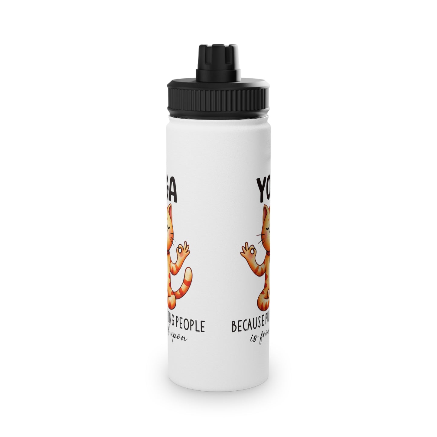 Punching People is Bad Stainless Steel Water Bottle - # Sizes