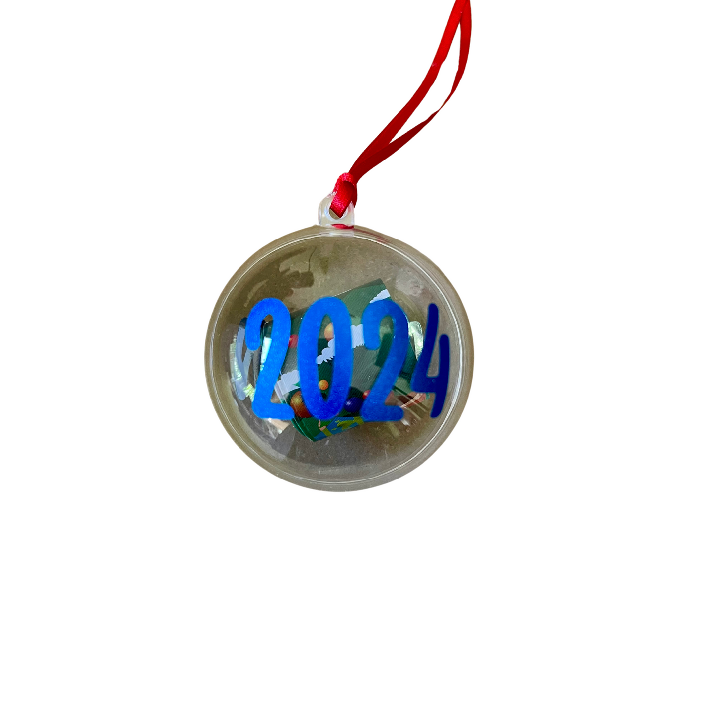 Customisable Clear Bauble decoration