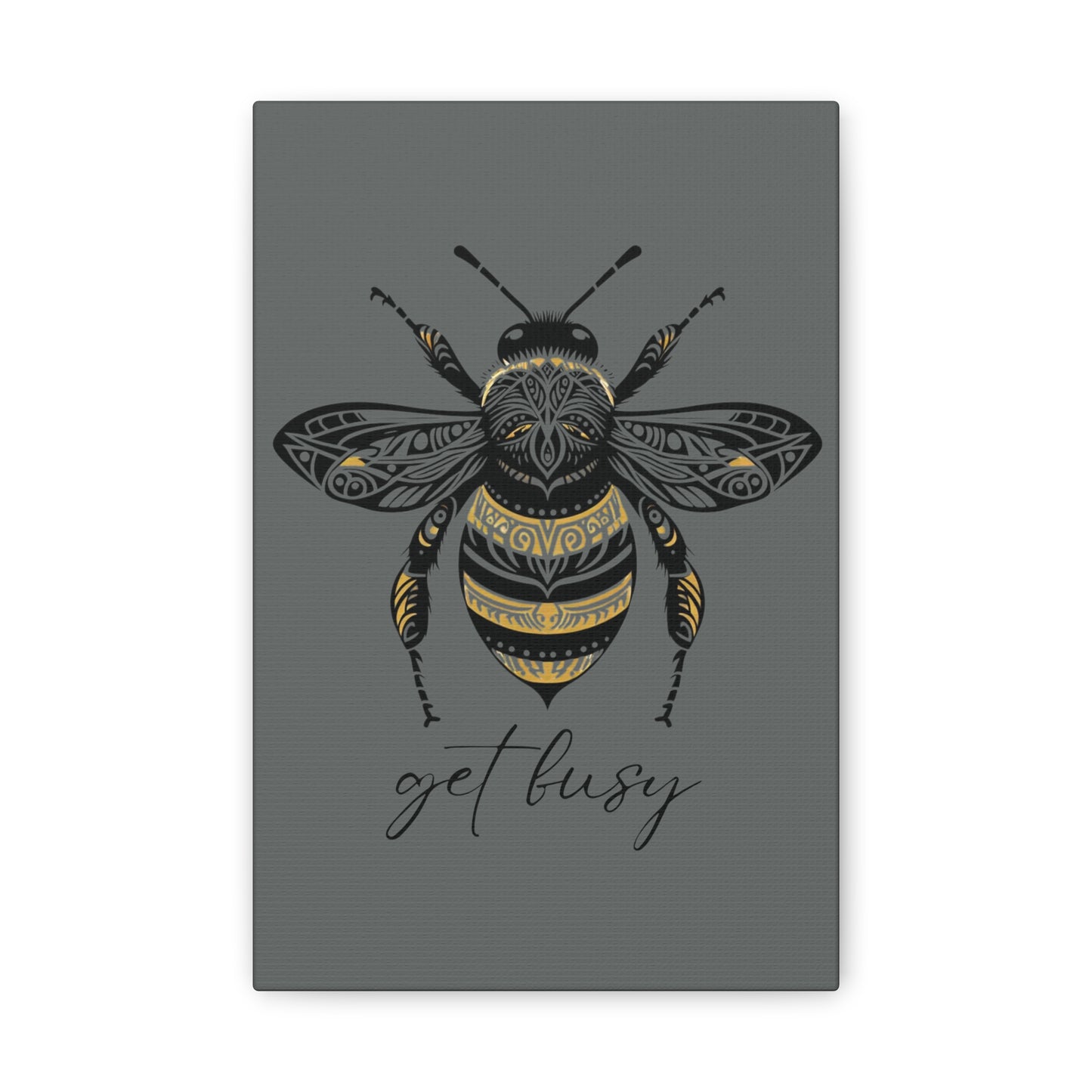 Get Busy Bee Classic Canvas - Grey