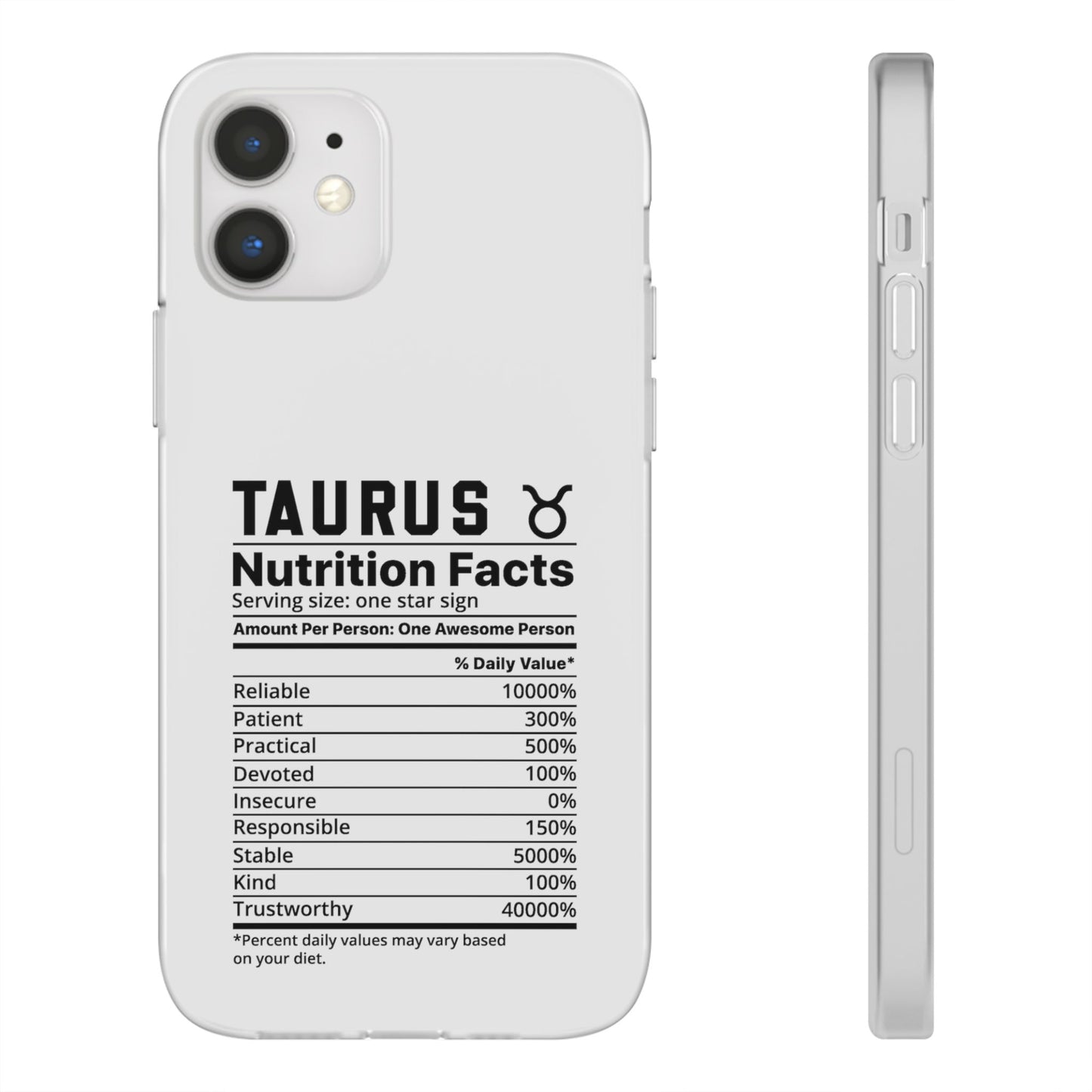 Taurus Nutrition Flexi Cases iPhone/Samsung with Gift Wrapping Option