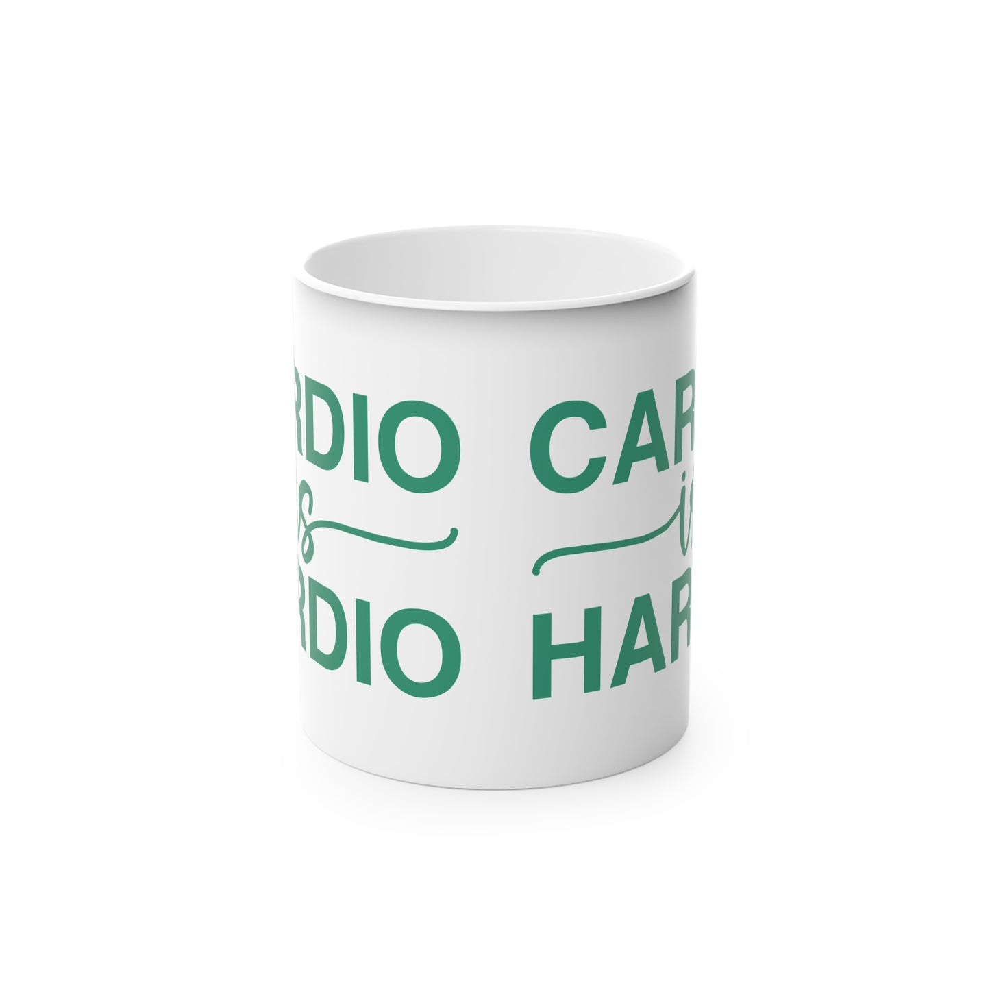 Cardio is Hardio Magic Mug - Color Changing Mug for Fitness Enthusiasts