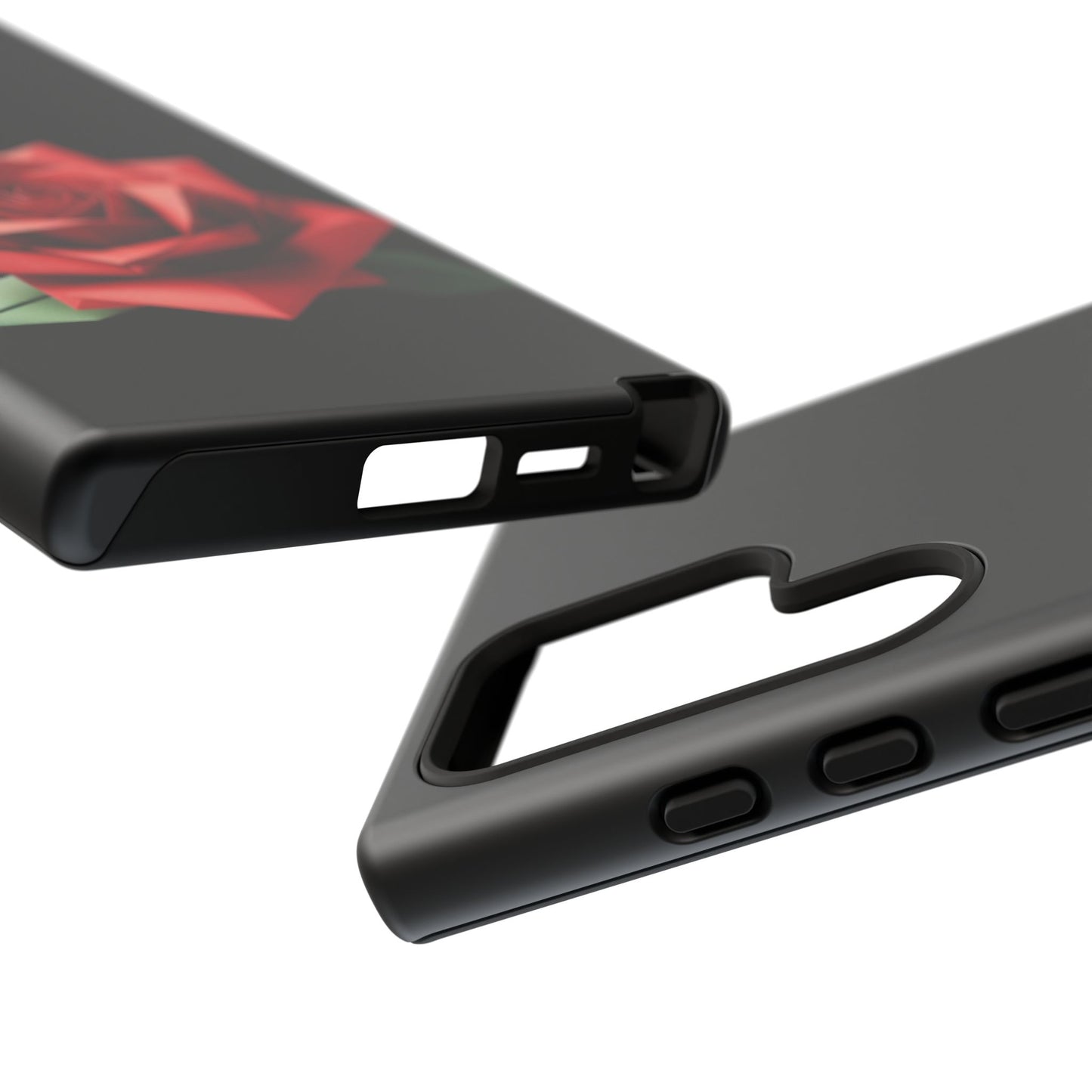 Origami Red Rose Tough Cases iPhone/Google/Samsung