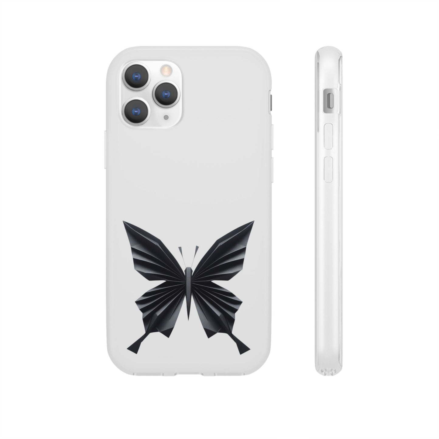 Origami Black Butterfly Flexi Cases