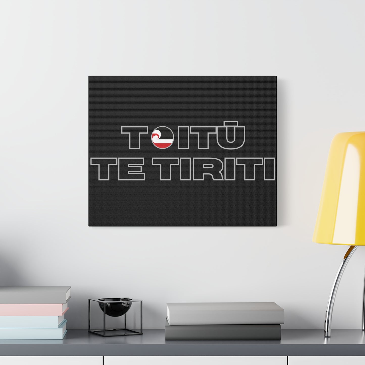 Toitū Te Tiriti Classic Canvas - Black