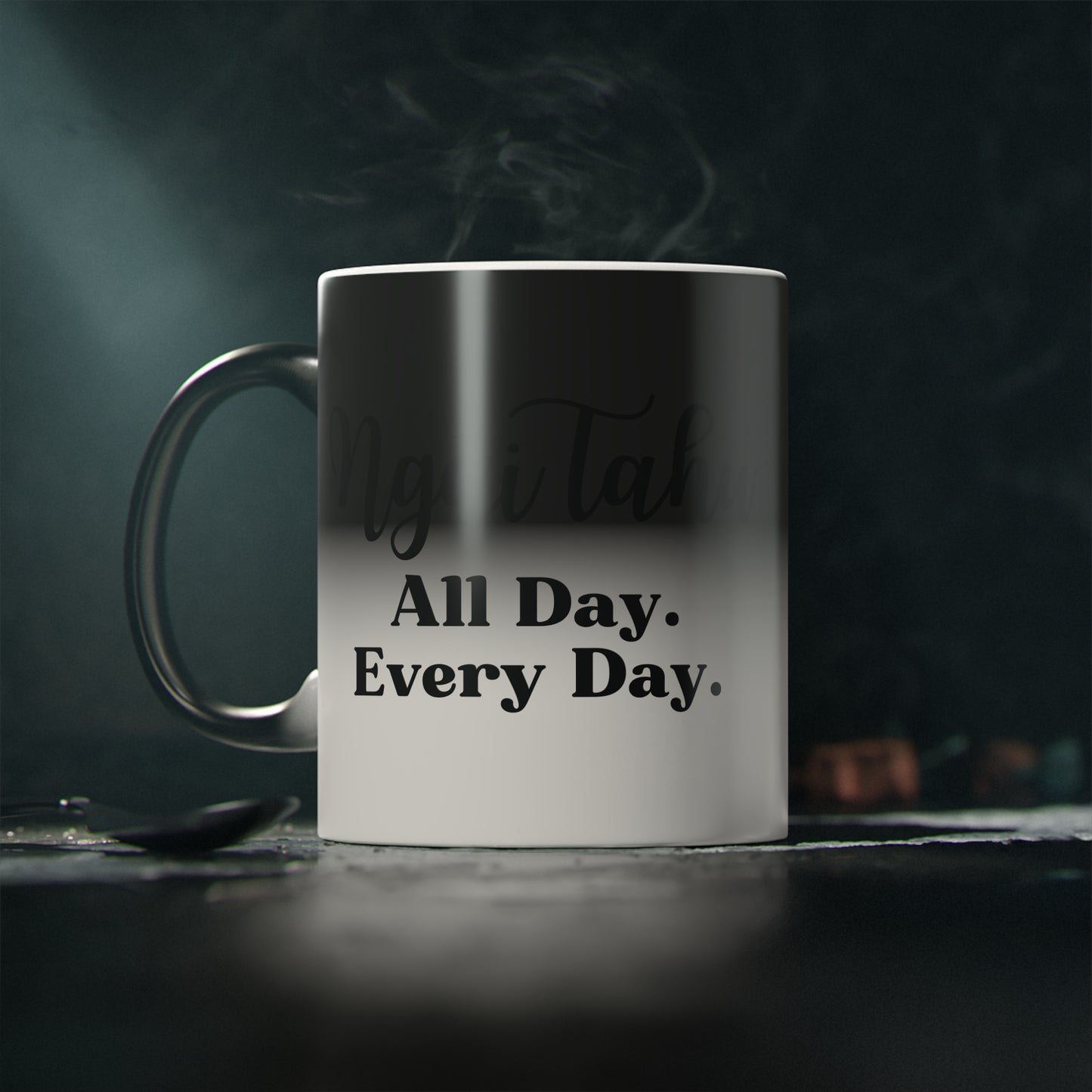 Ngāi Tahu All Day. Every Day. Magic Mug