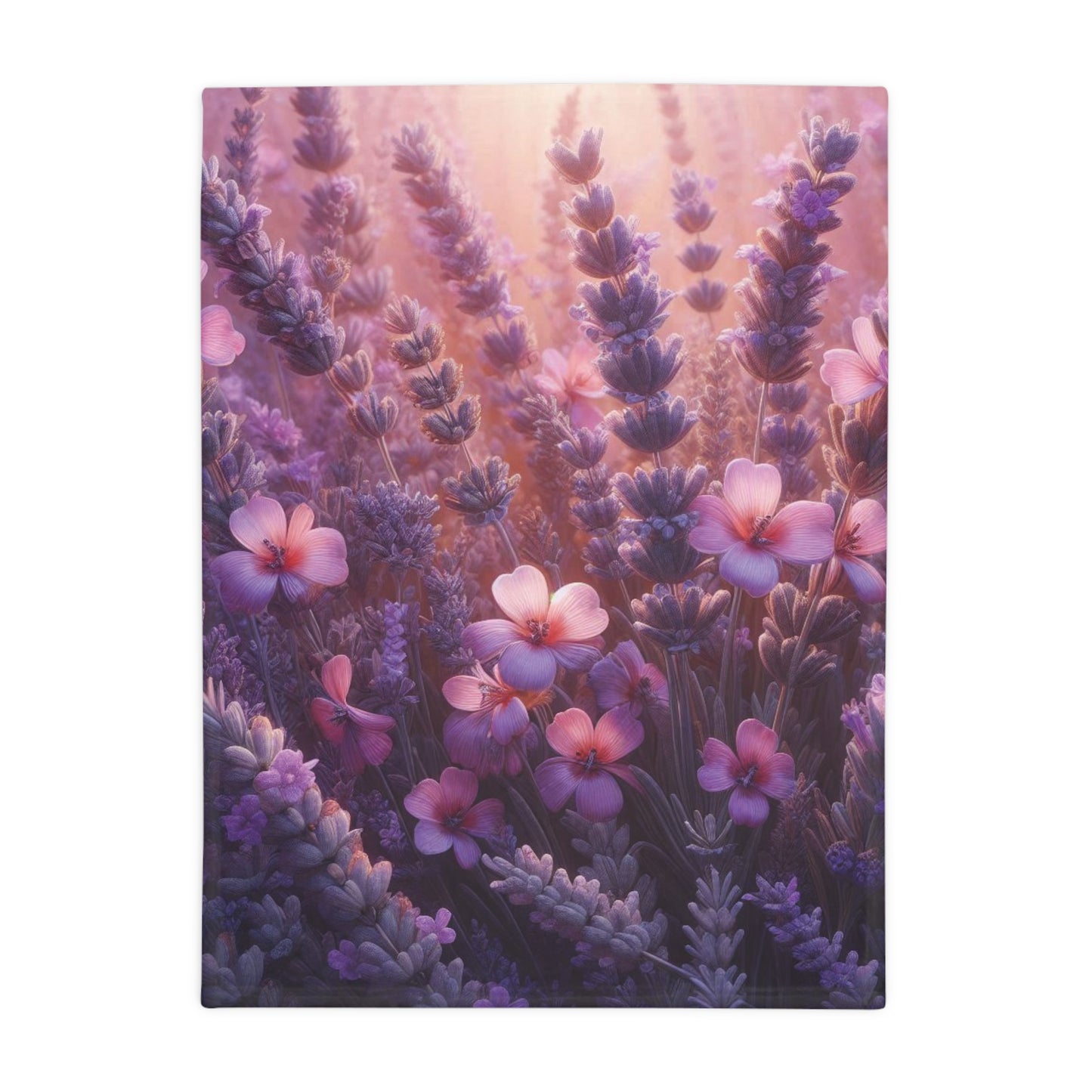 Wild Lavender #3 Plush Fleece Blanket