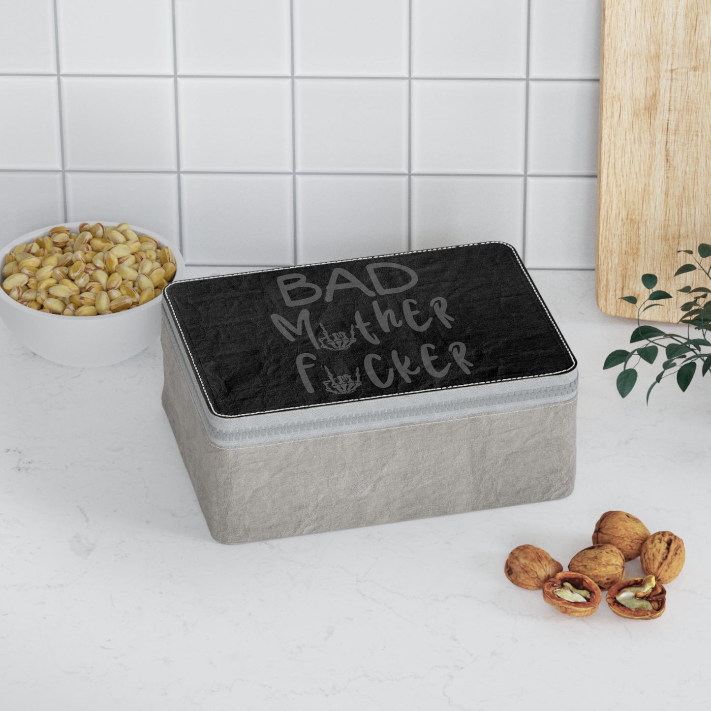 Bad Mother F#*ker Paper Lunch Bag  - Black