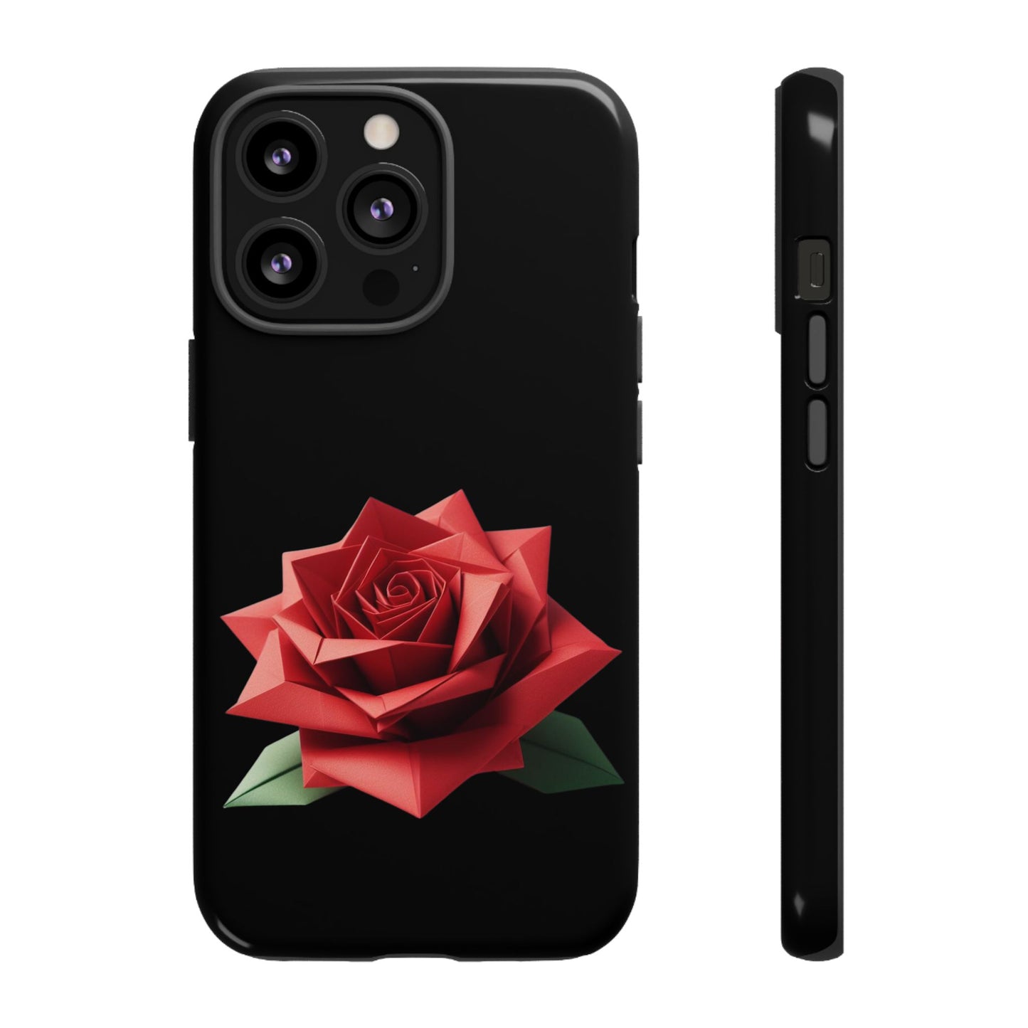 Origami Red Rose Tough Cases iPhone/Google/Samsung