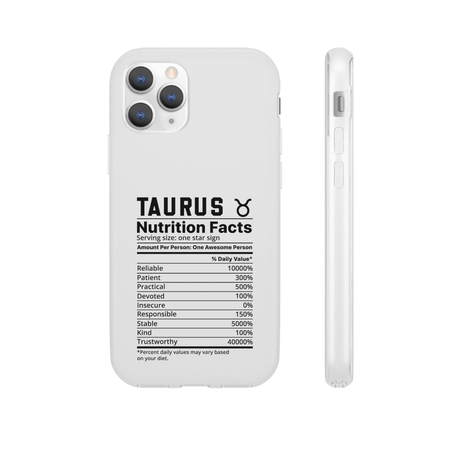 Taurus Nutrition Flexi Cases iPhone/Samsung with Gift Wrapping Option