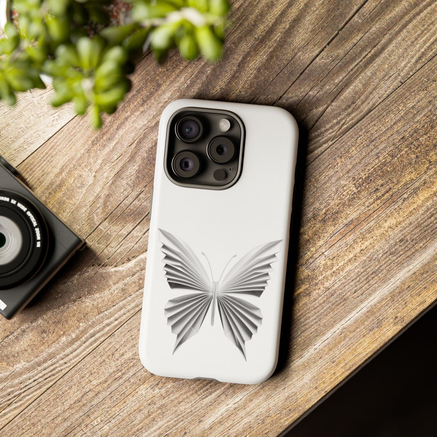 Origami White Butterfly Tough Cases iPhone/Google/Samsung