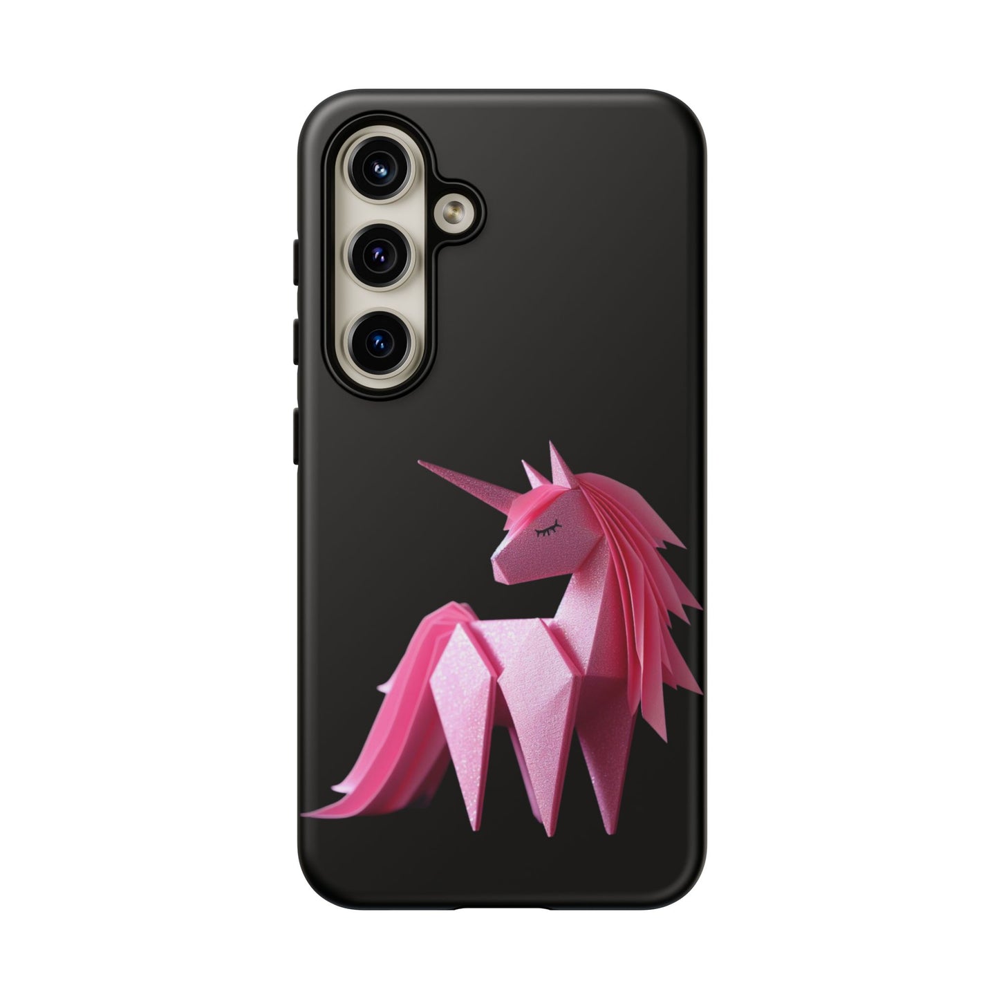 Origami Pink Unicorn Tough Cases iPhone/Google/Samsung