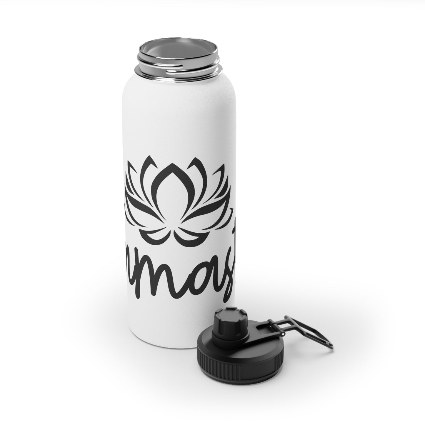 Namaste Lotus Flower Stainless Steel Water Bottle - # Sizes