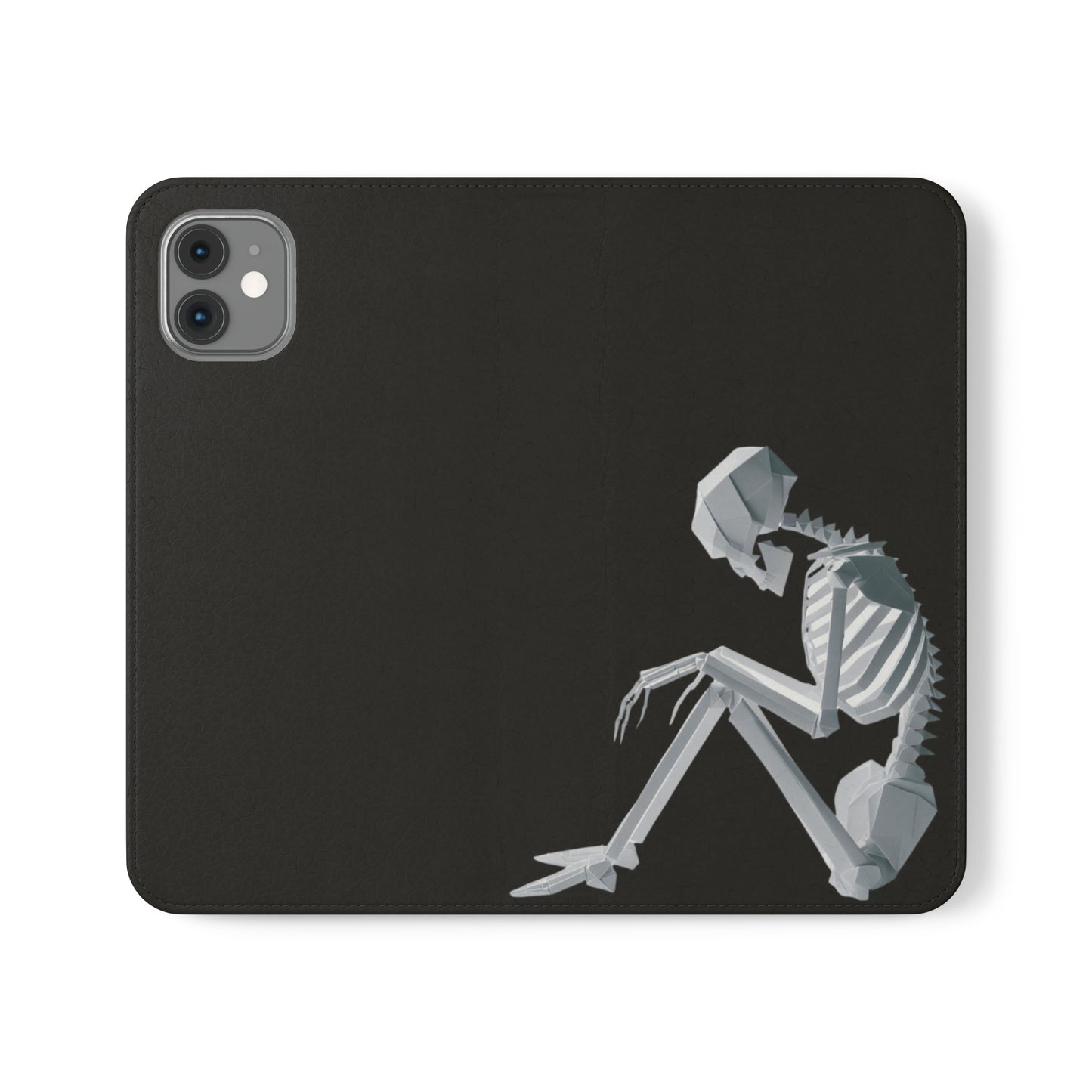 Origami Skelleton Flip Cases iPhone/Samsung