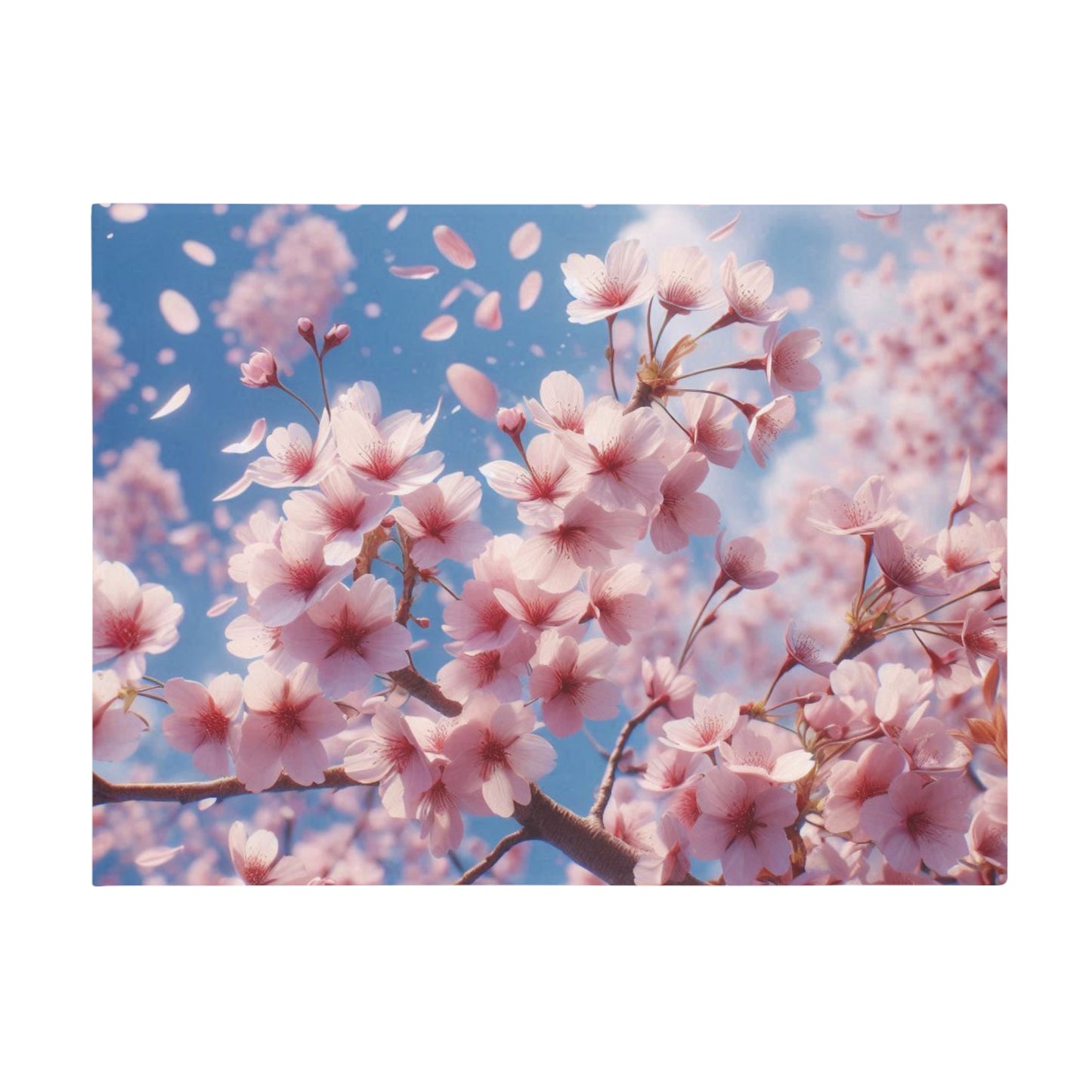 Cherry Blossom #1 Plush Fleece Blanket