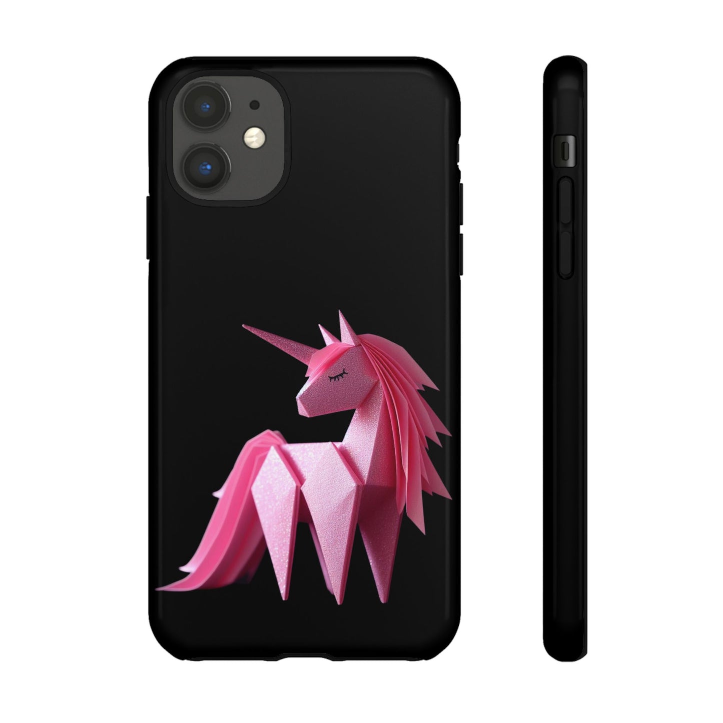 Origami Pink Unicorn Tough Cases iPhone/Google/Samsung