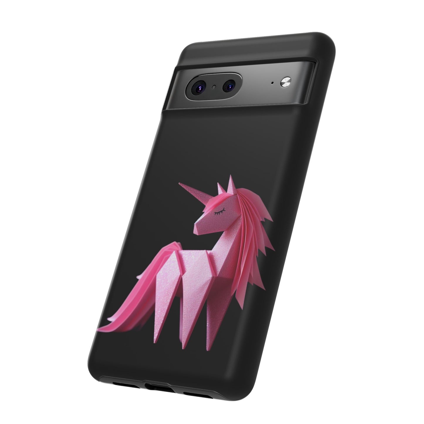 Origami Pink Unicorn Tough Cases iPhone/Google/Samsung