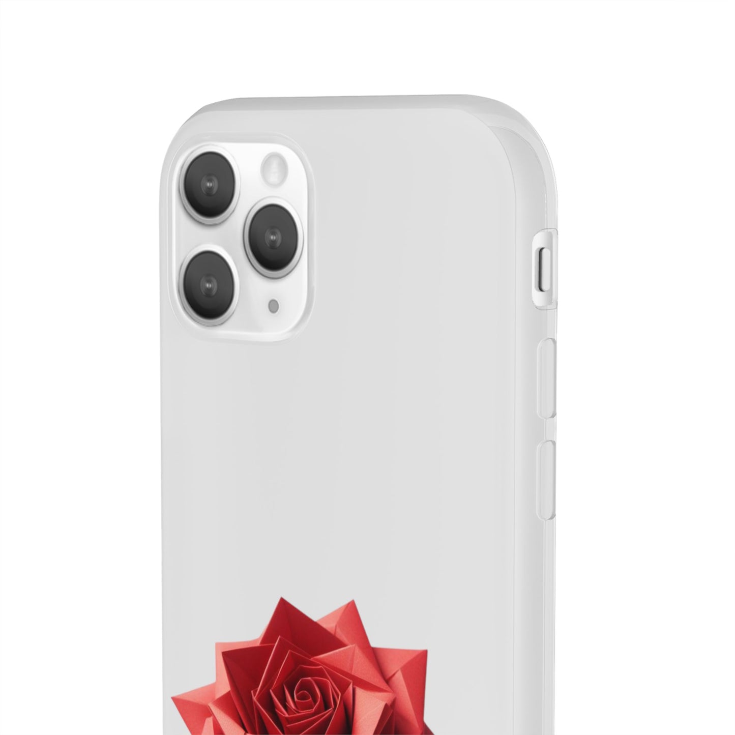 Origami Red Rose Flexi Cases