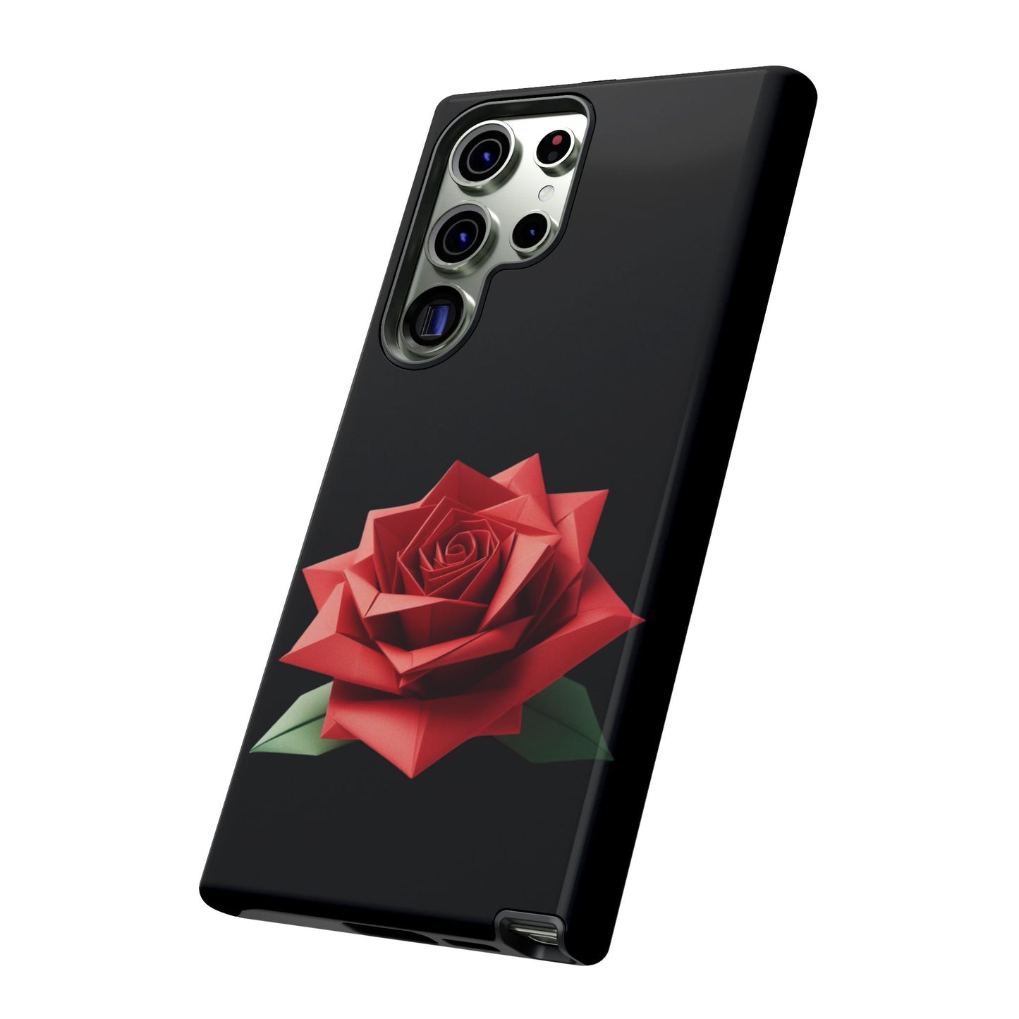 Origami Red Rose Tough Cases iPhone/Google/Samsung