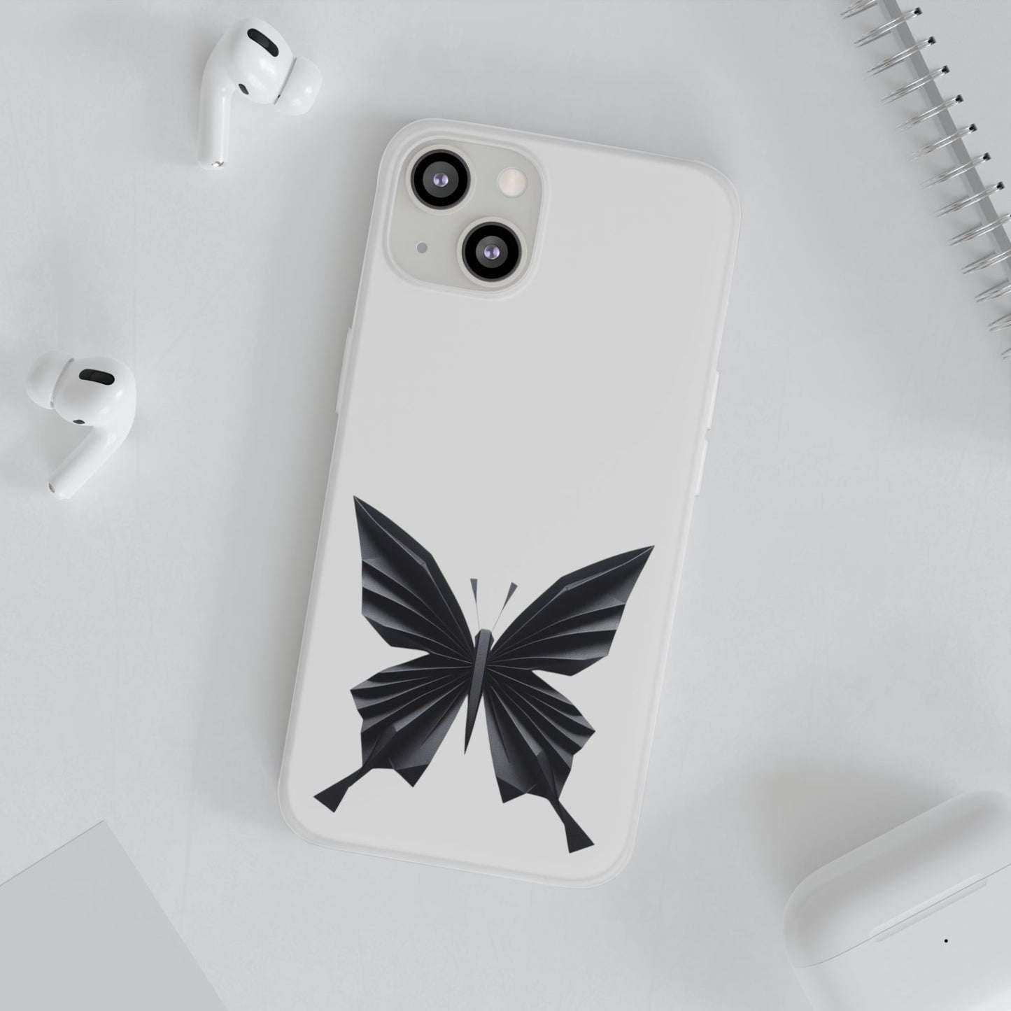 Origami Black Butterfly Flexi Cases