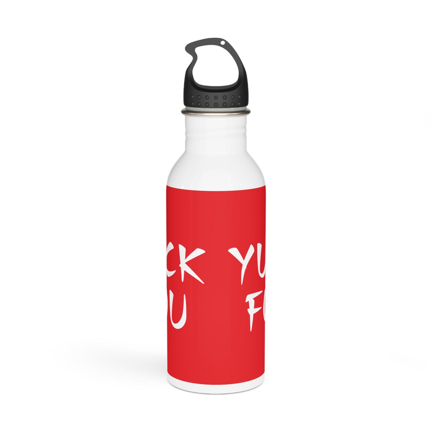 Yuck Fou Stylish Stainless Steel Water Bottle - Eco-Friendly, Durable, Perfect for On-the-Go - Red