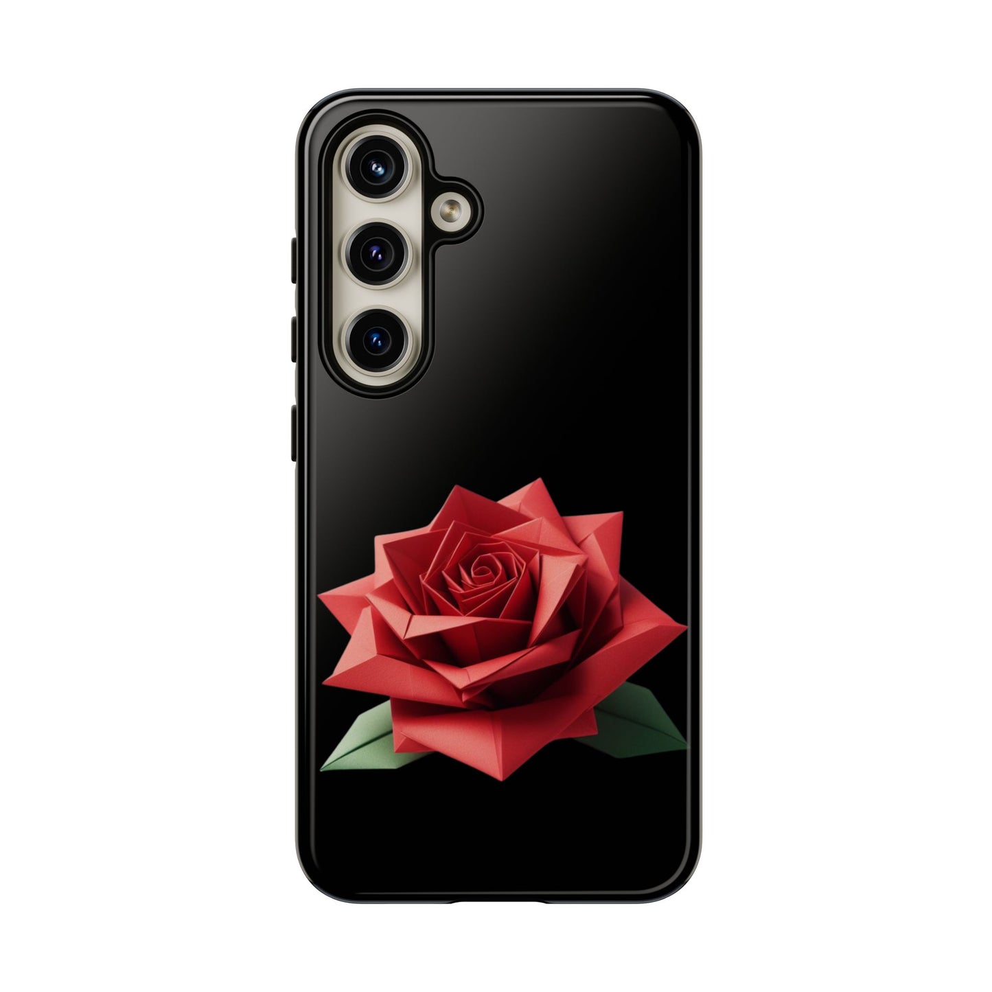 Origami Red Rose Tough Cases iPhone/Google/Samsung