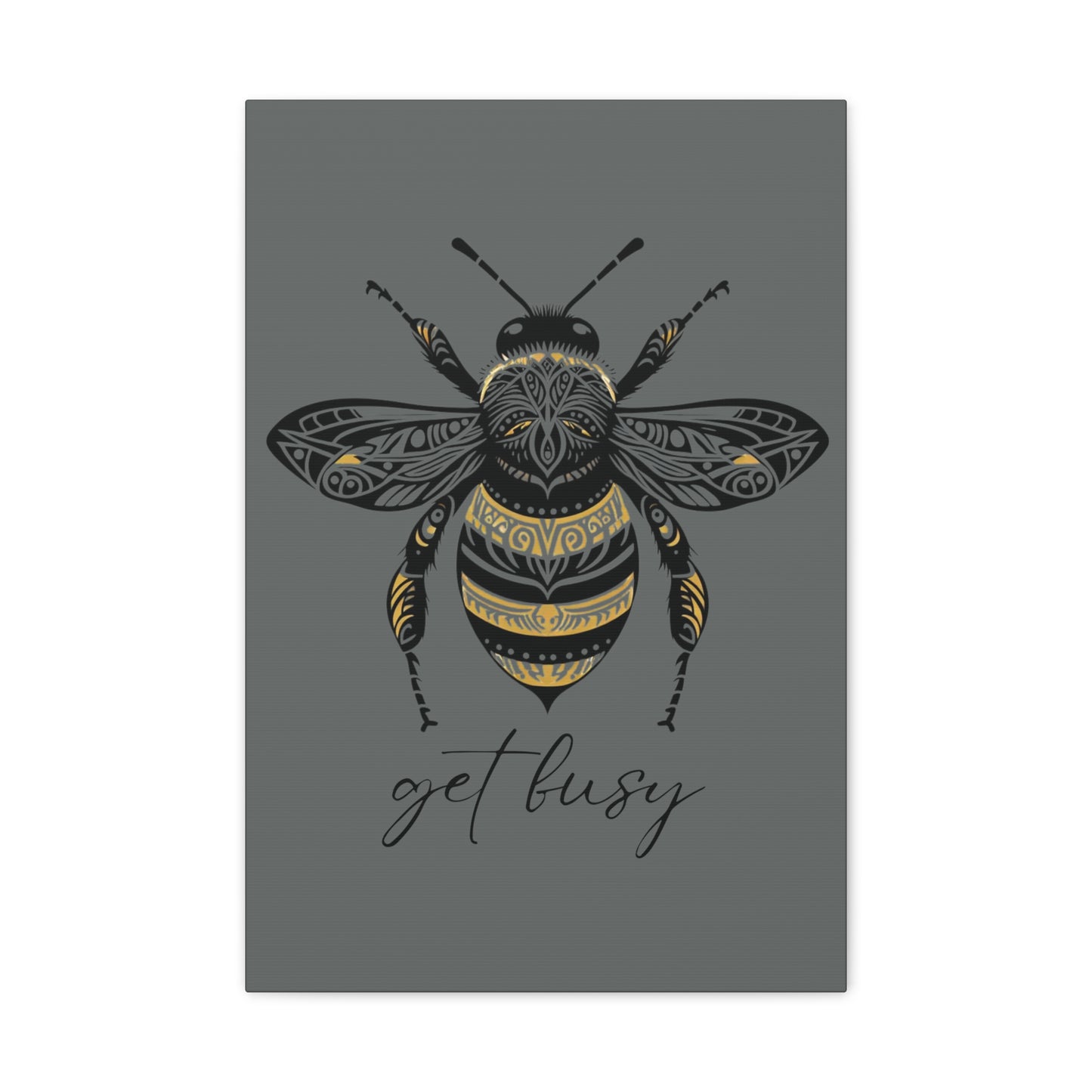 Get Busy Bee Classic Canvas - Grey