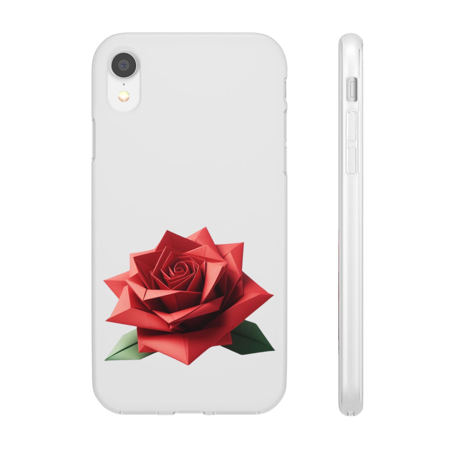 Origami Red Rose Flexi Cases